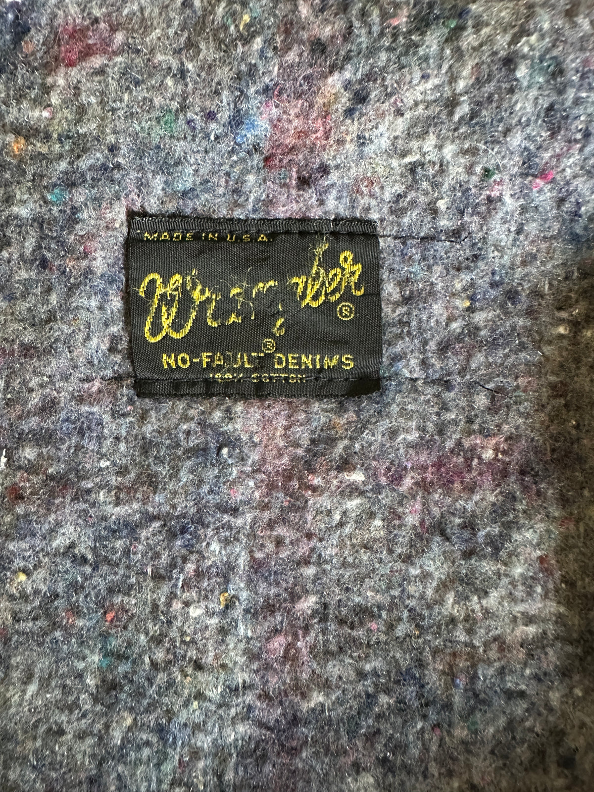Wrangler No-Fault Denim Blanket Lined Trucker Jacket