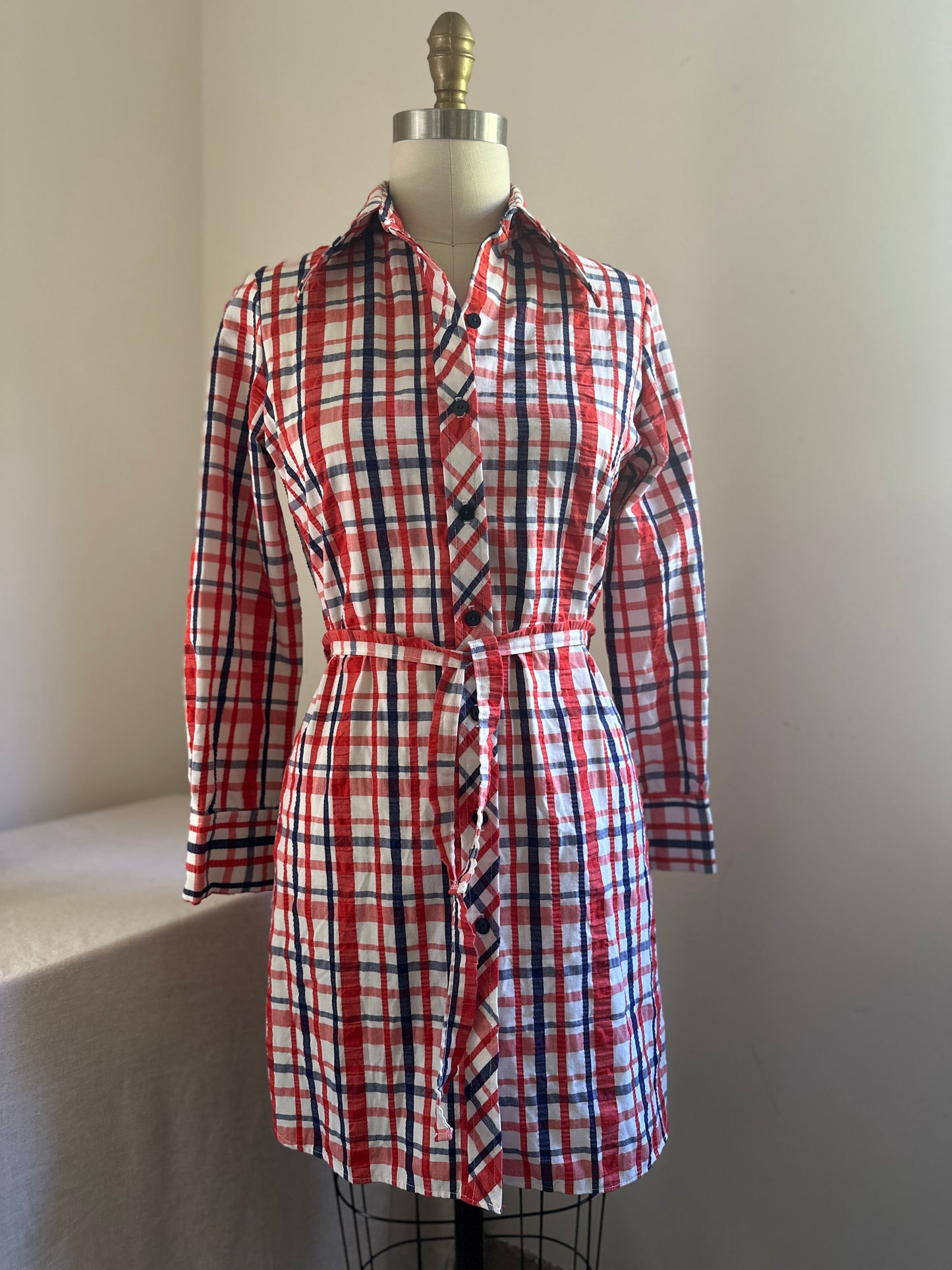 Cracker Barrel Red and Blue Dress