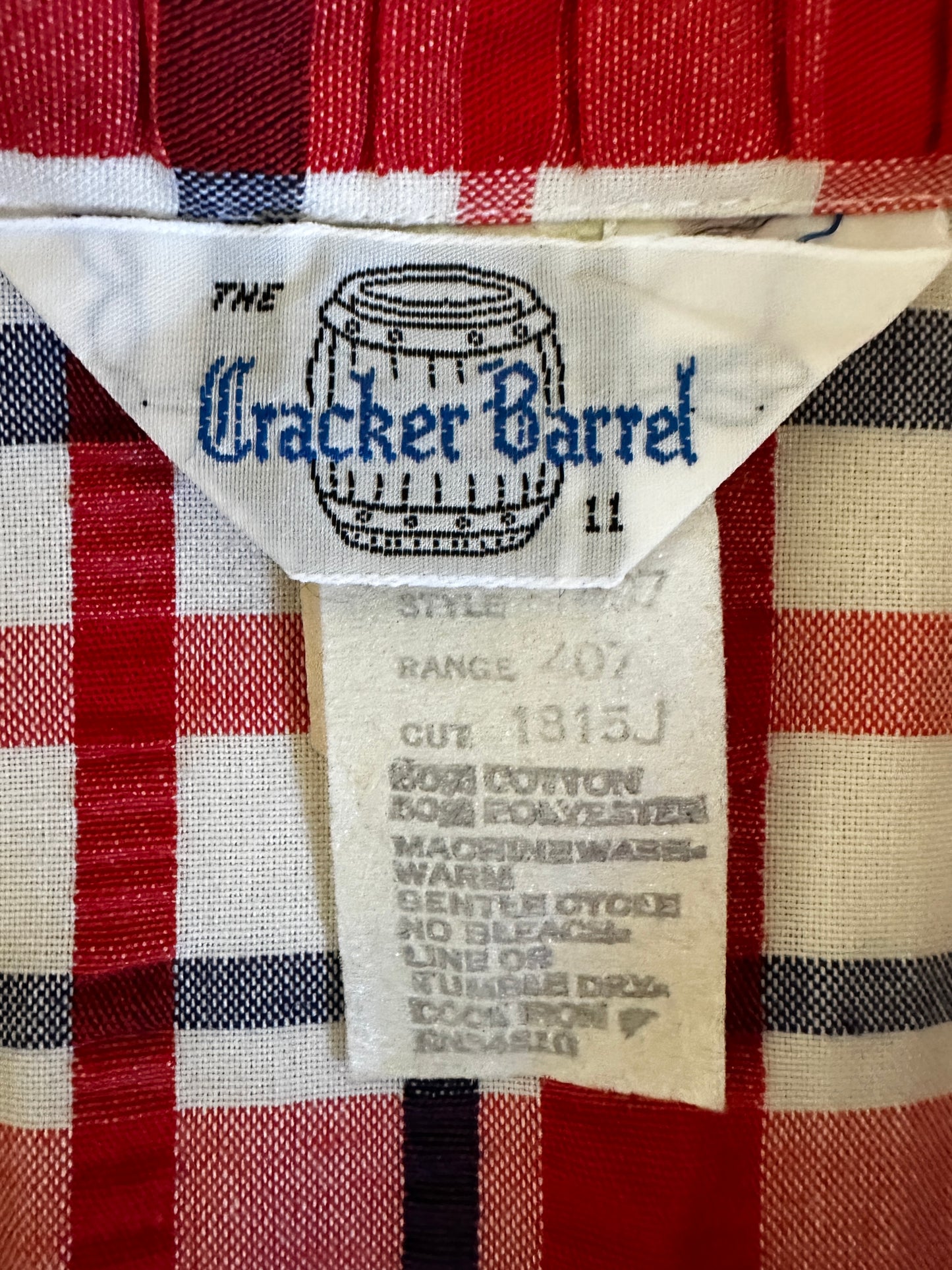 Cracker Barrel Red and Blue Dress