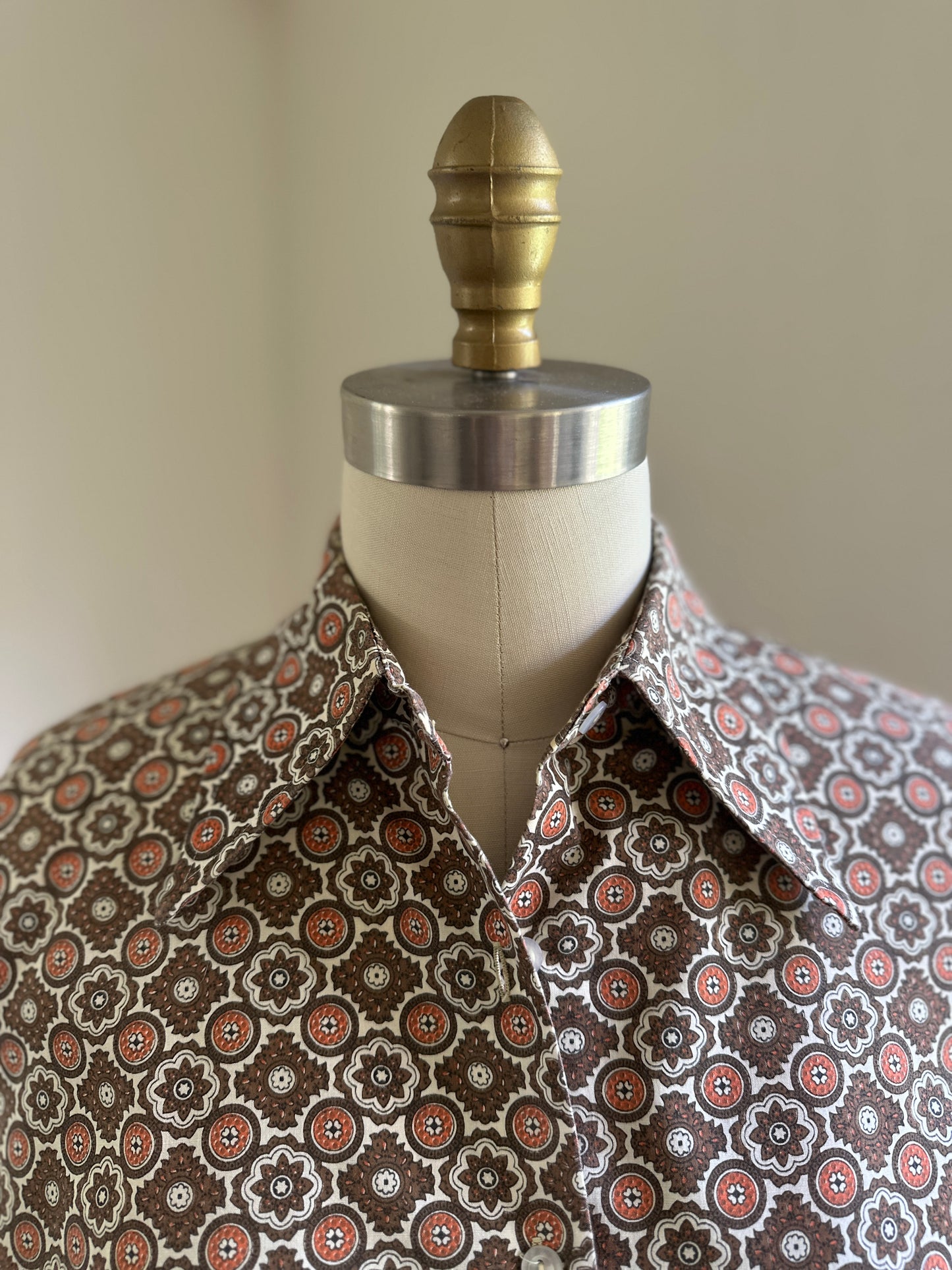 Spiegel Brown Patterned Dress Shirt