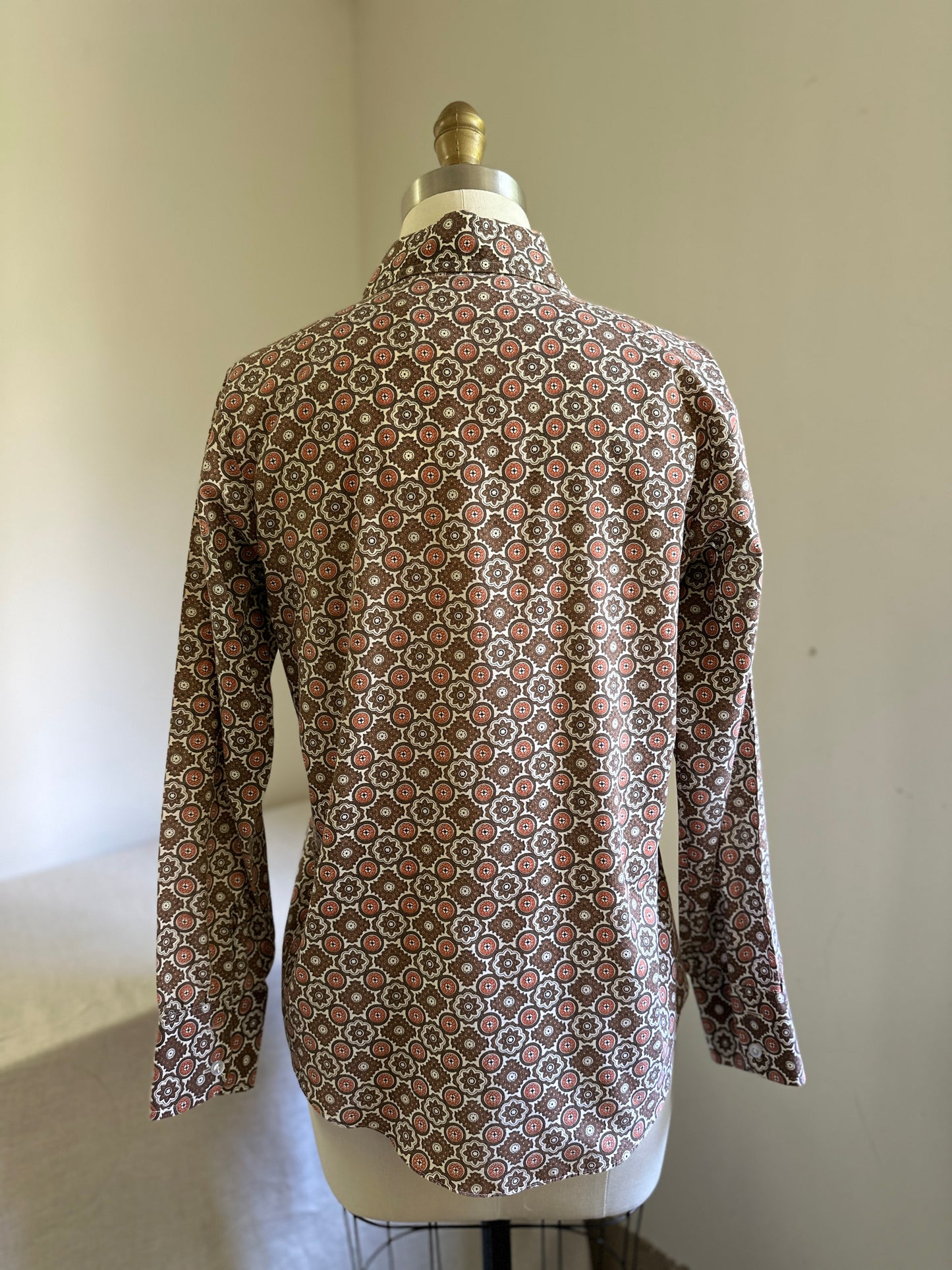 Spiegel Brown Patterned Dress Shirt