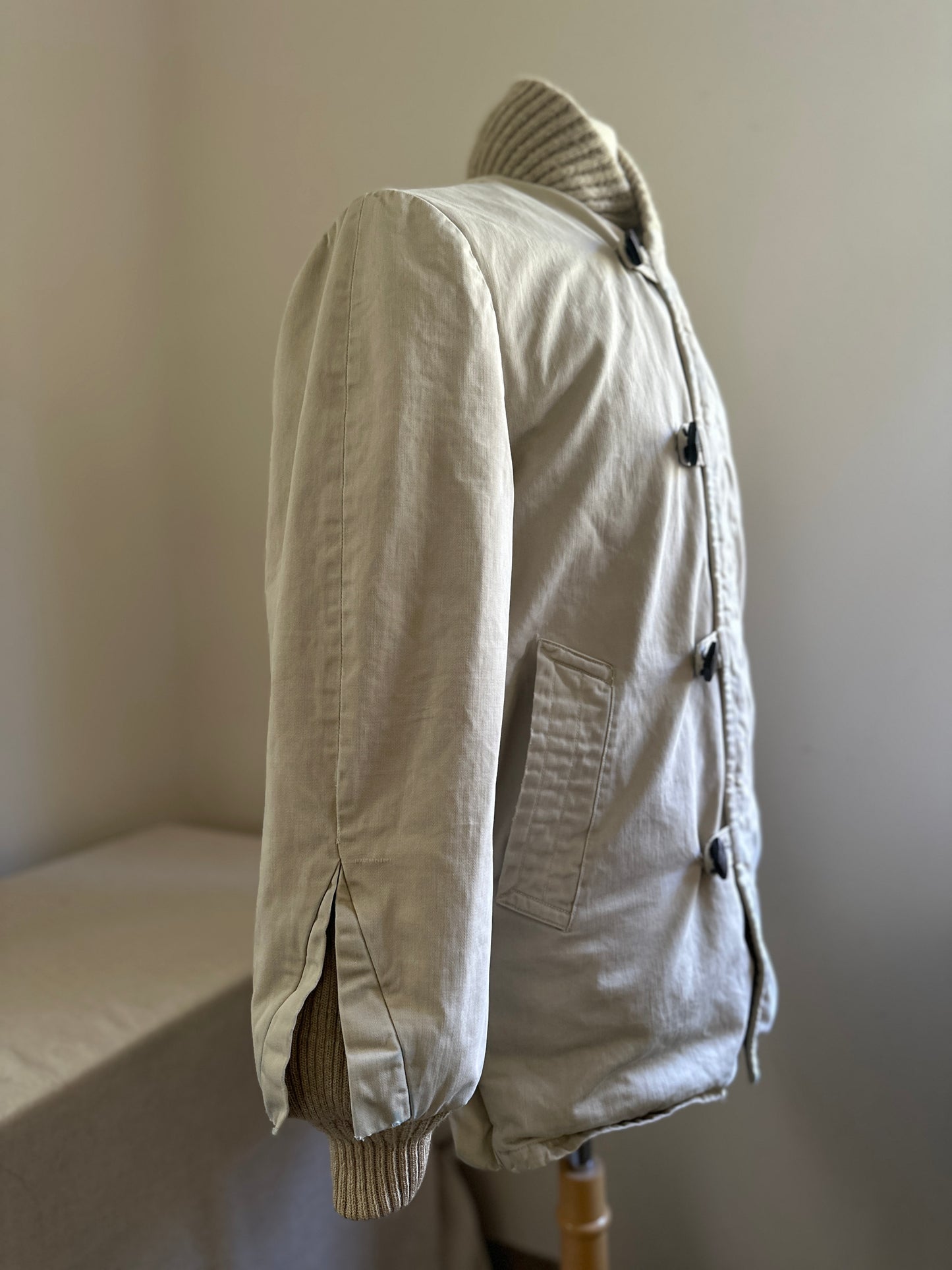House of Shanhouse Sportswear Beige Button Up Work Jacket