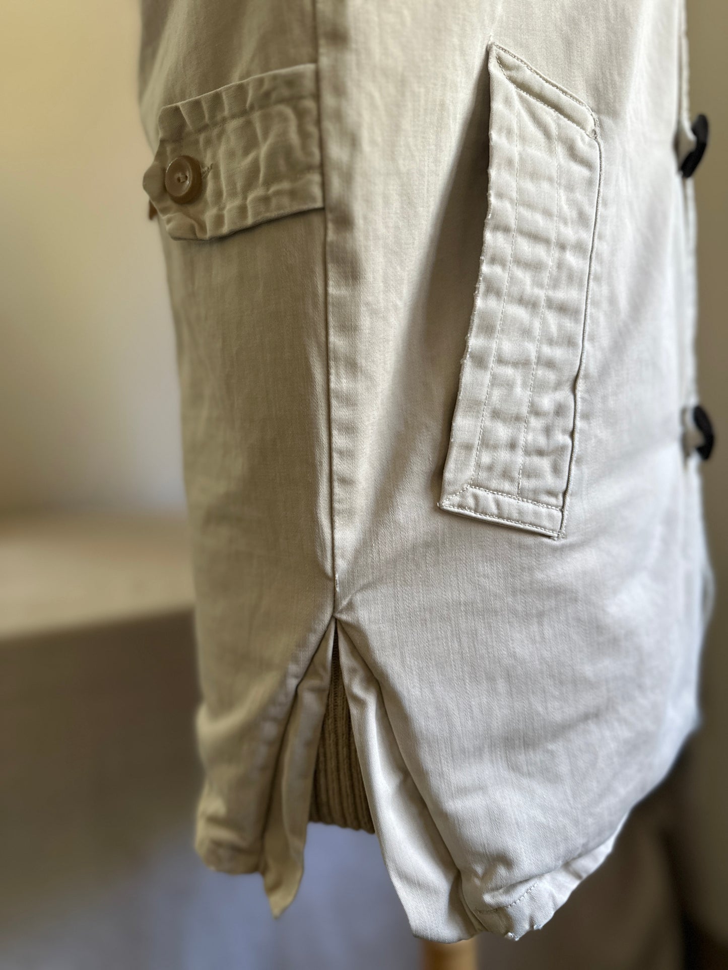 House of Shanhouse Sportswear Beige Button Up Work Jacket