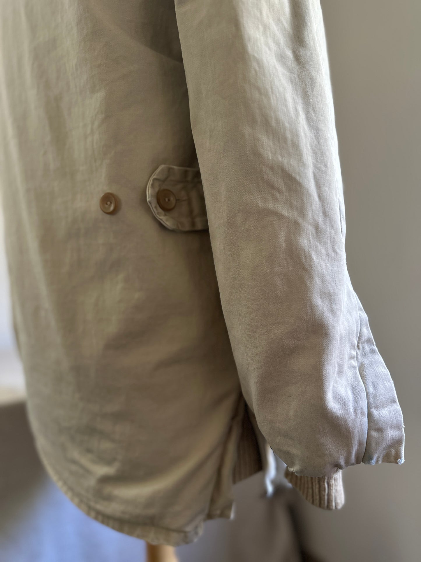 House of Shanhouse Sportswear Beige Button Up Work Jacket