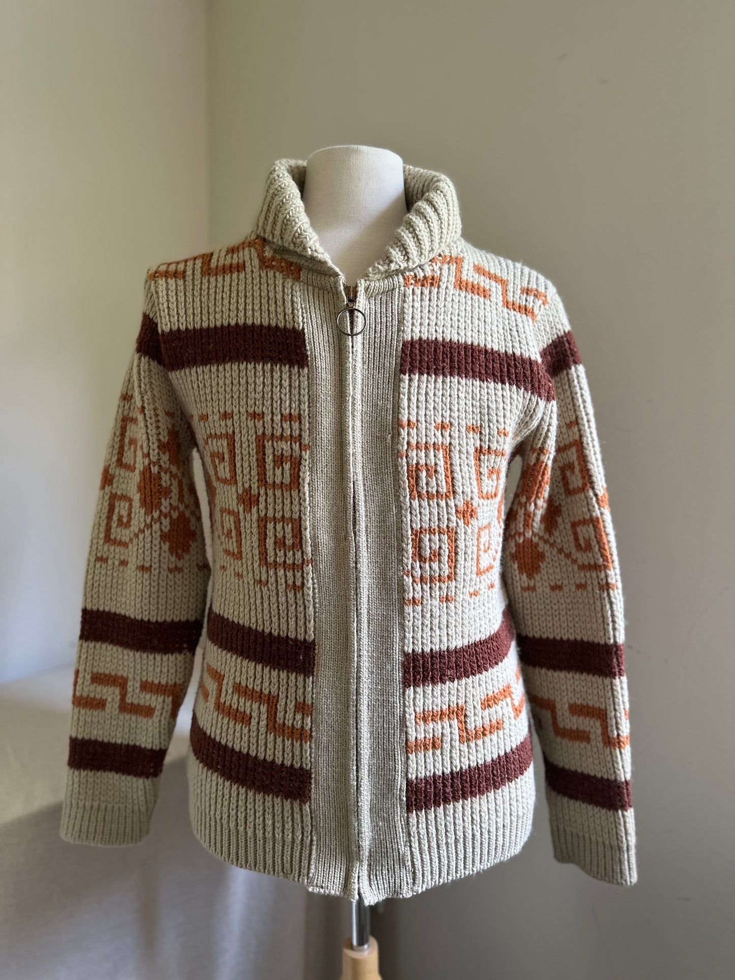Pendleton 1960's WesterlyWool Zip Up Sweater