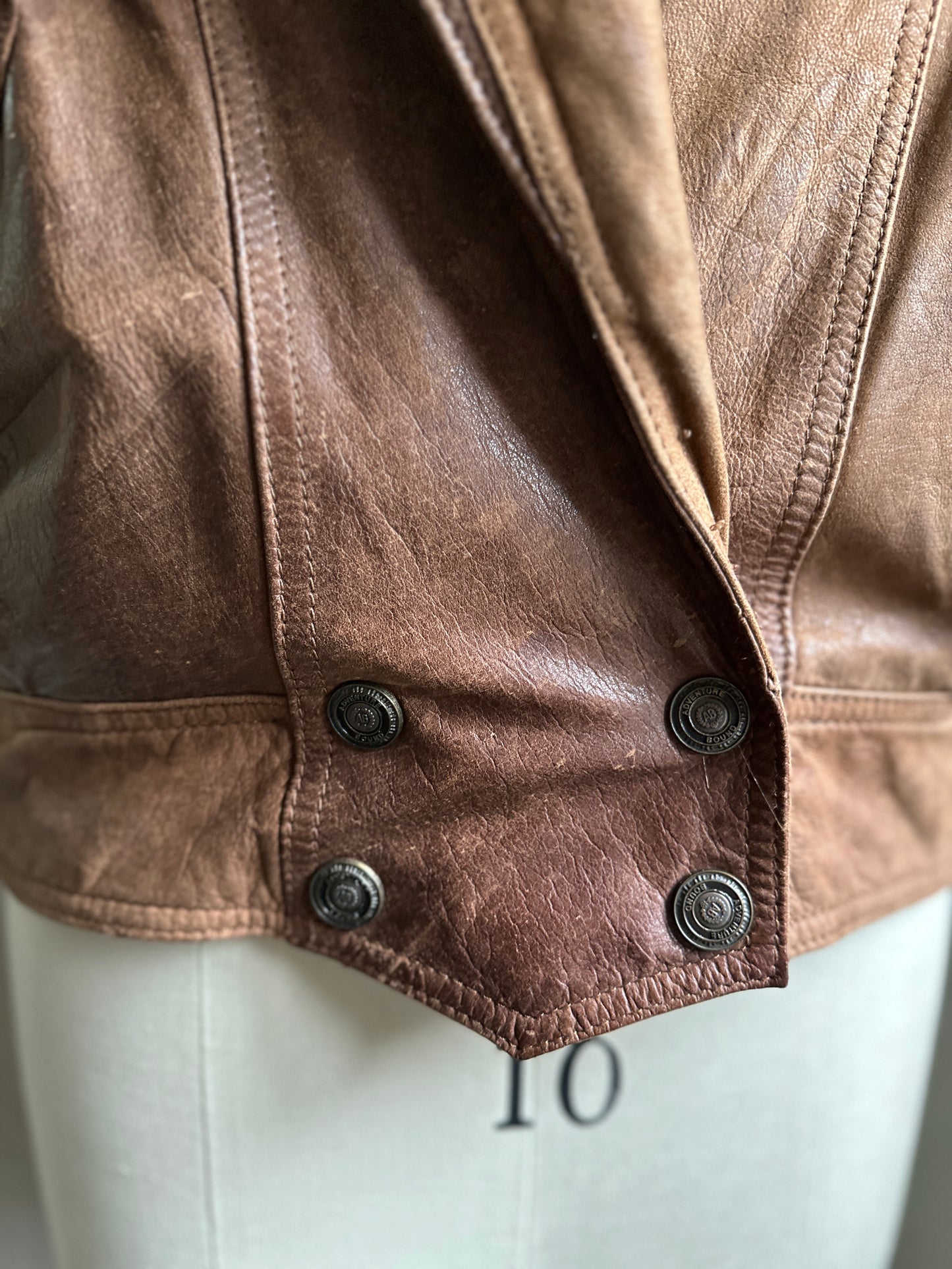 Adventure Bound  Originals Thinsulate Lined Two-Toned Leather Jacket-80's