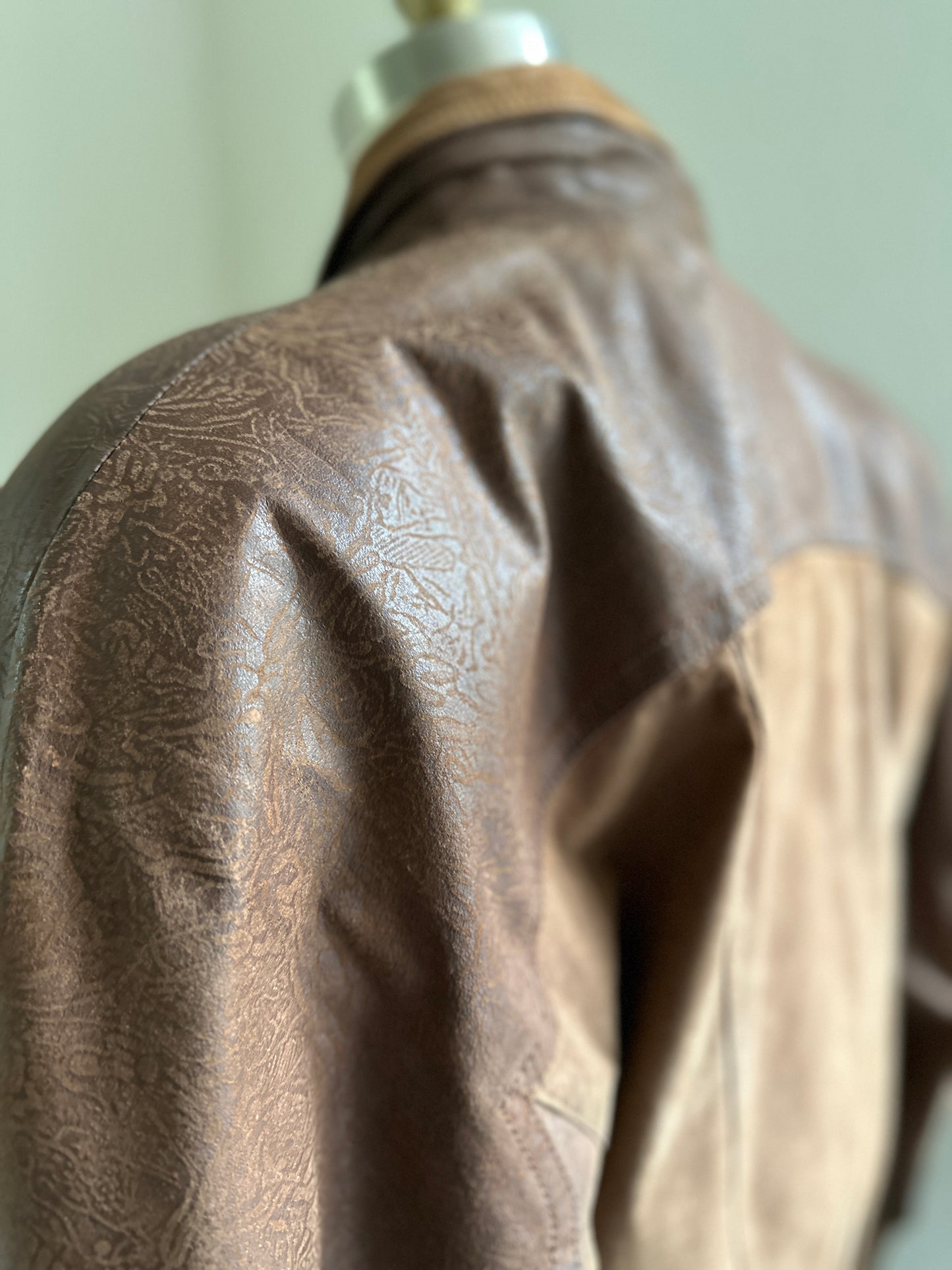 Adventure Bound  Originals Thinsulate Lined Two-Toned Leather Jacket-80's
