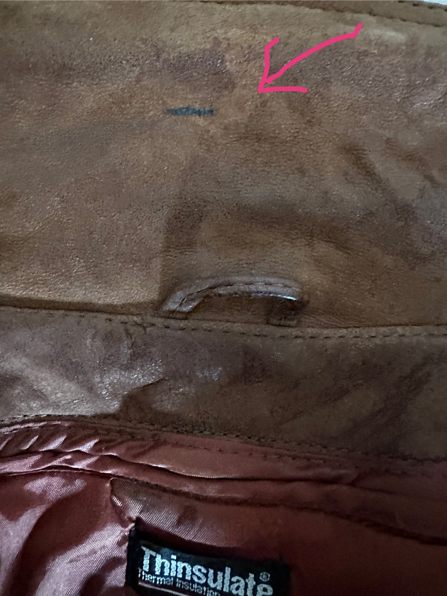 Adventure Bound  Originals Thinsulate Lined Two-Toned Leather Jacket-80's