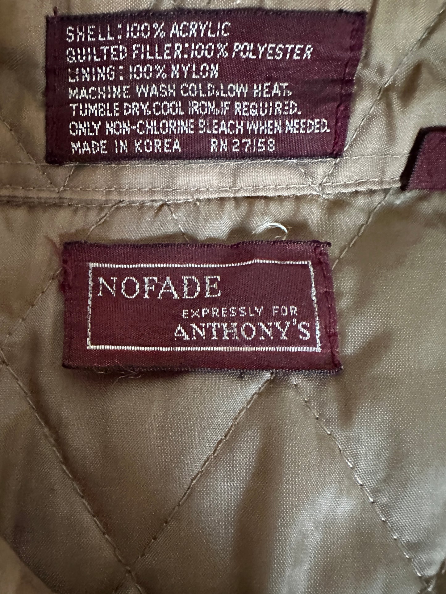 Nofade Quilted Flannel Jacket