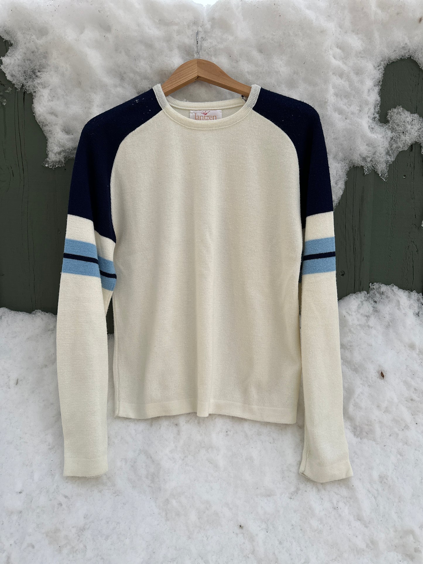 Jantzen White Ski Sweater