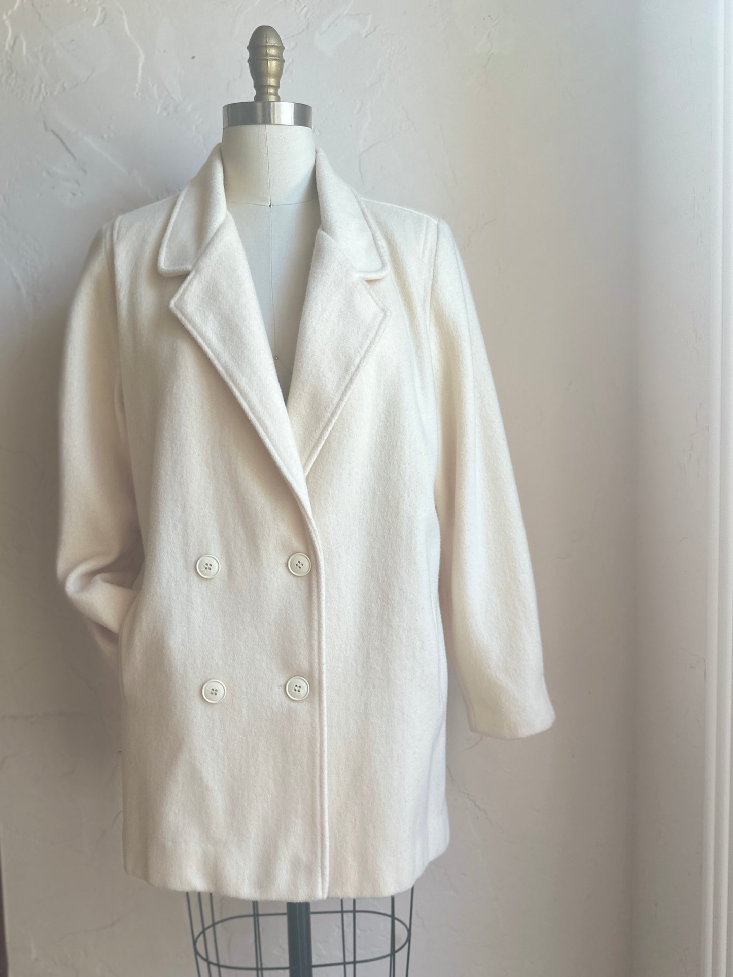 Ferncroft Cream Wool Car Coat