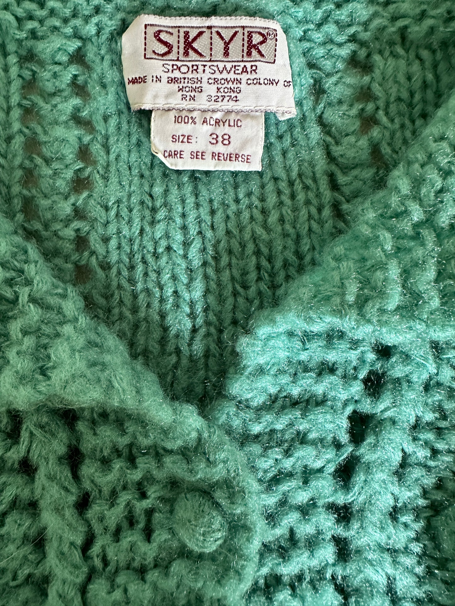 SKYR Emerald Green Button Up Sweater
