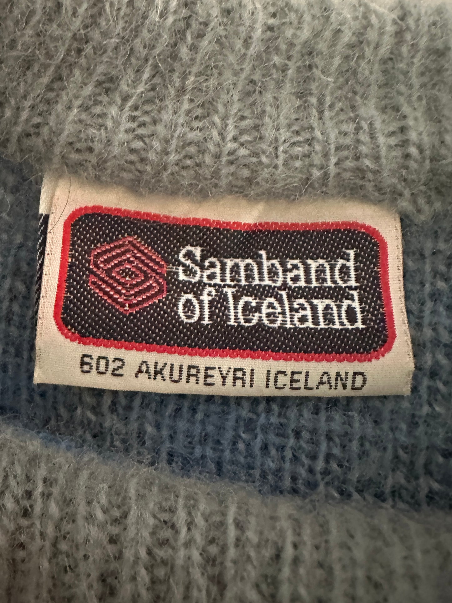 Samband of Iceland Sky Blue Wool Sweater