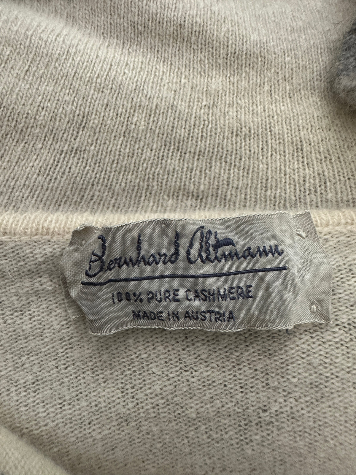 Bernhard Altmann Cream Cashmere Sweater