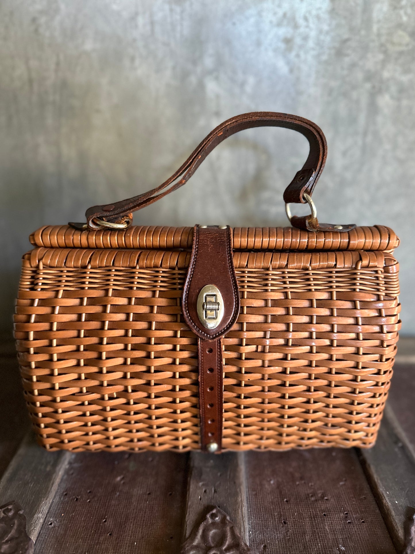 Small Wicker Handbag