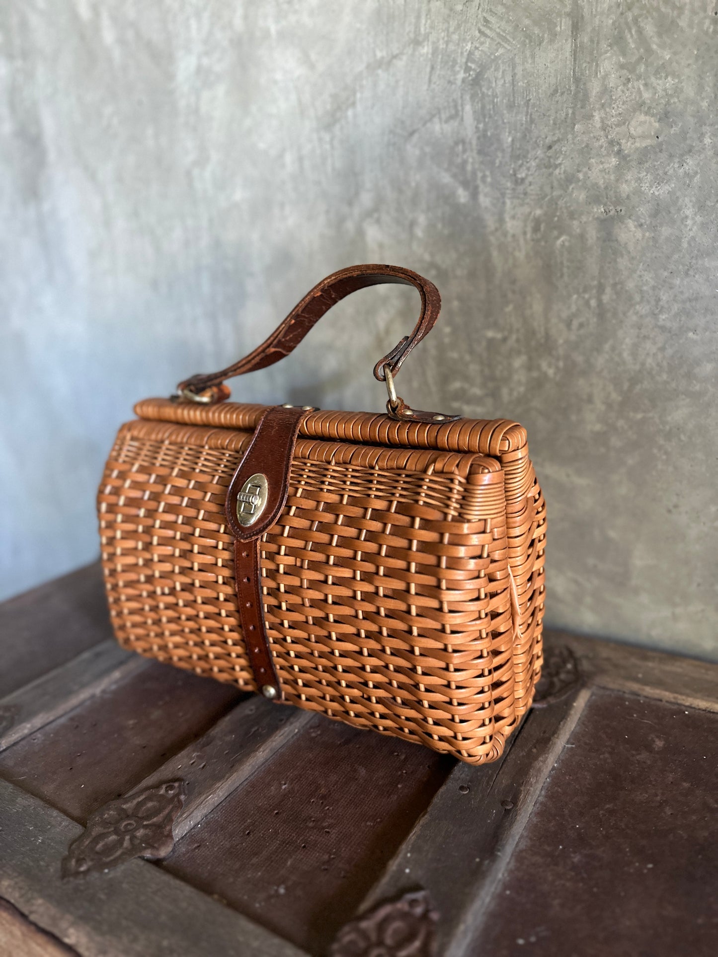 Small Wicker Handbag