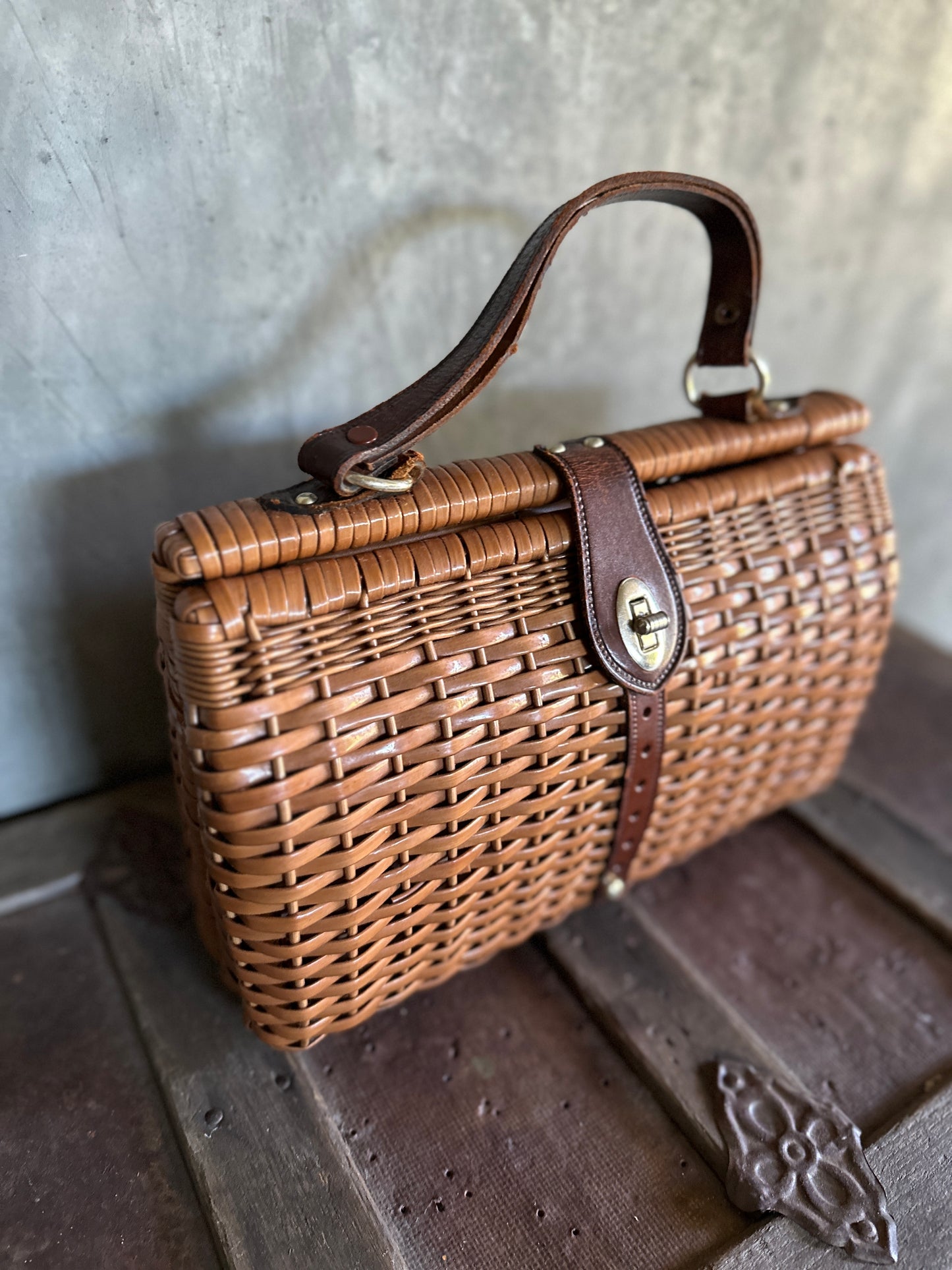 Small Wicker Handbag