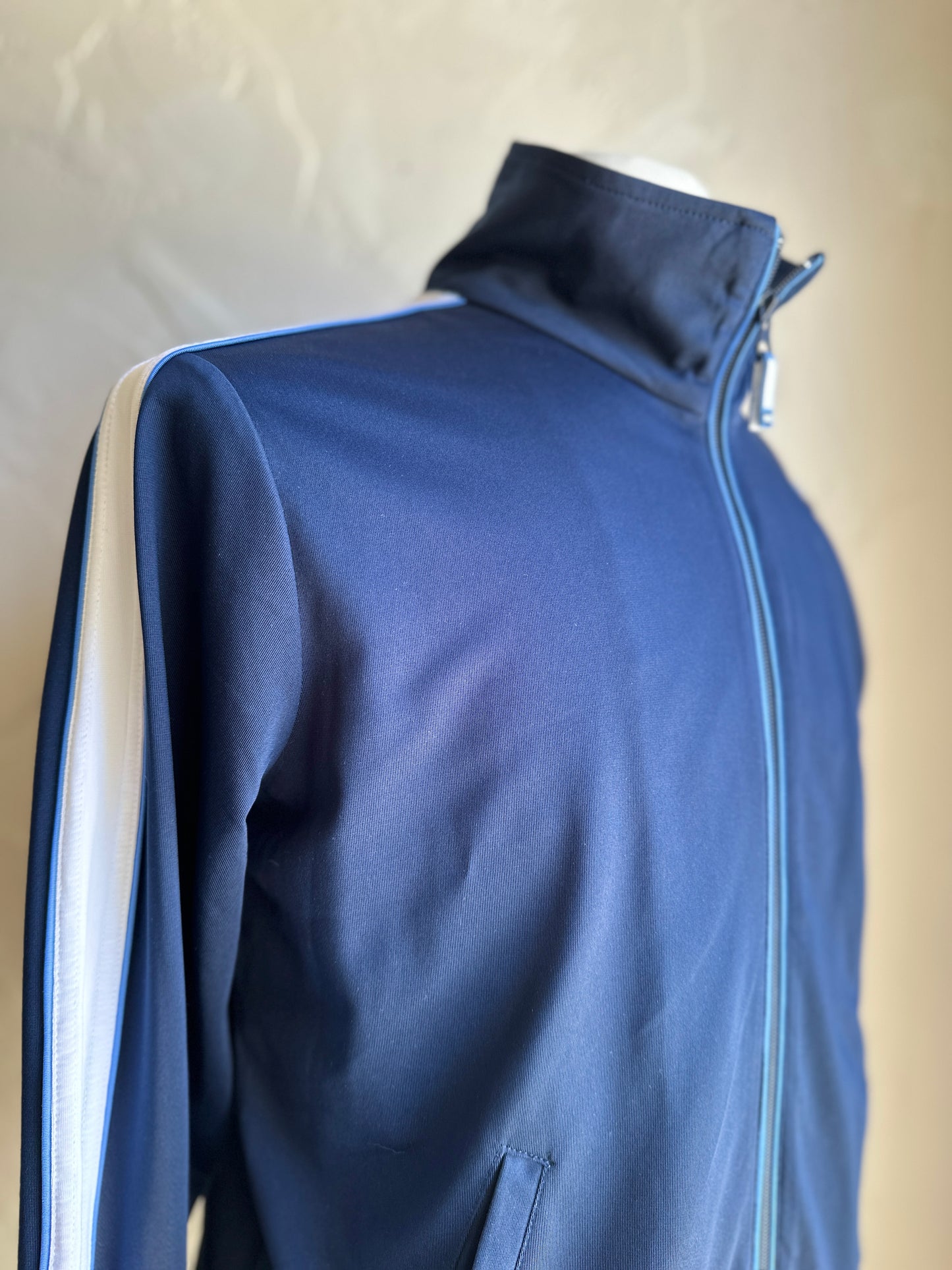 Oleg Cassini Classic Navy Zip Up Track Jacket