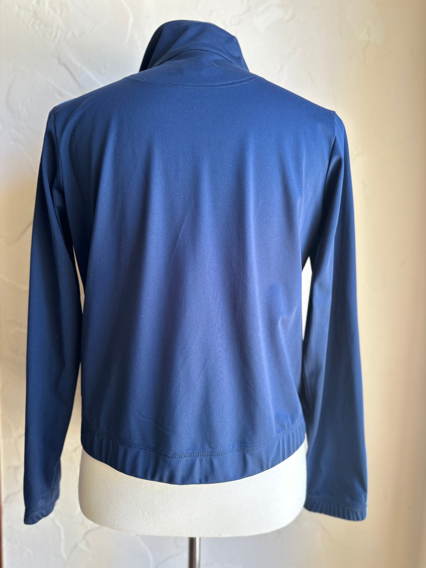 Oleg Cassini Classic Navy Zip Up Track Jacket