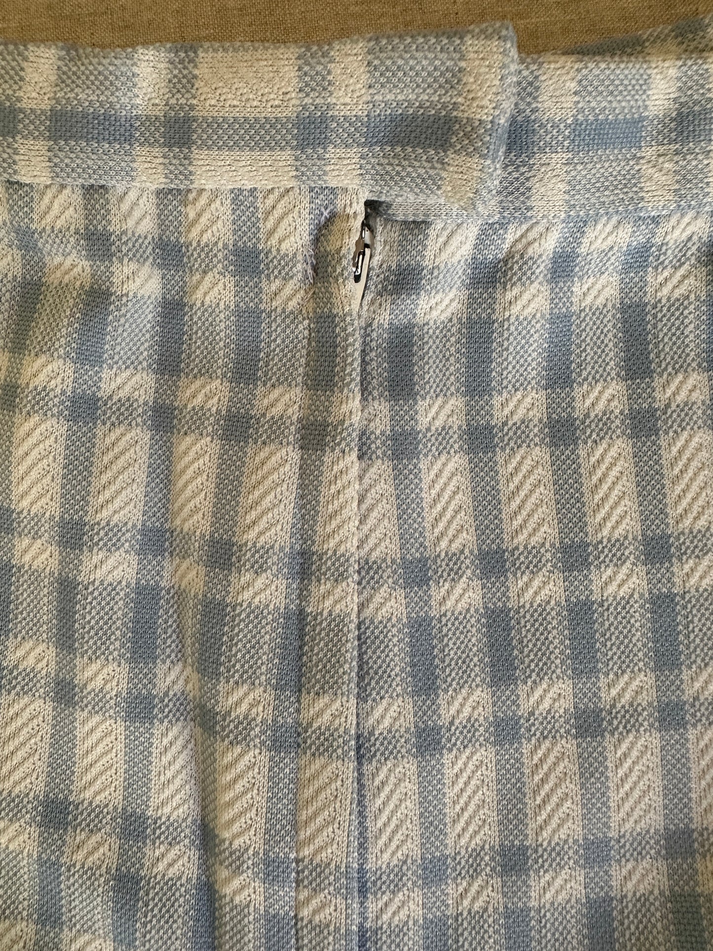 High Waisted Wide Leg Gingham Pants