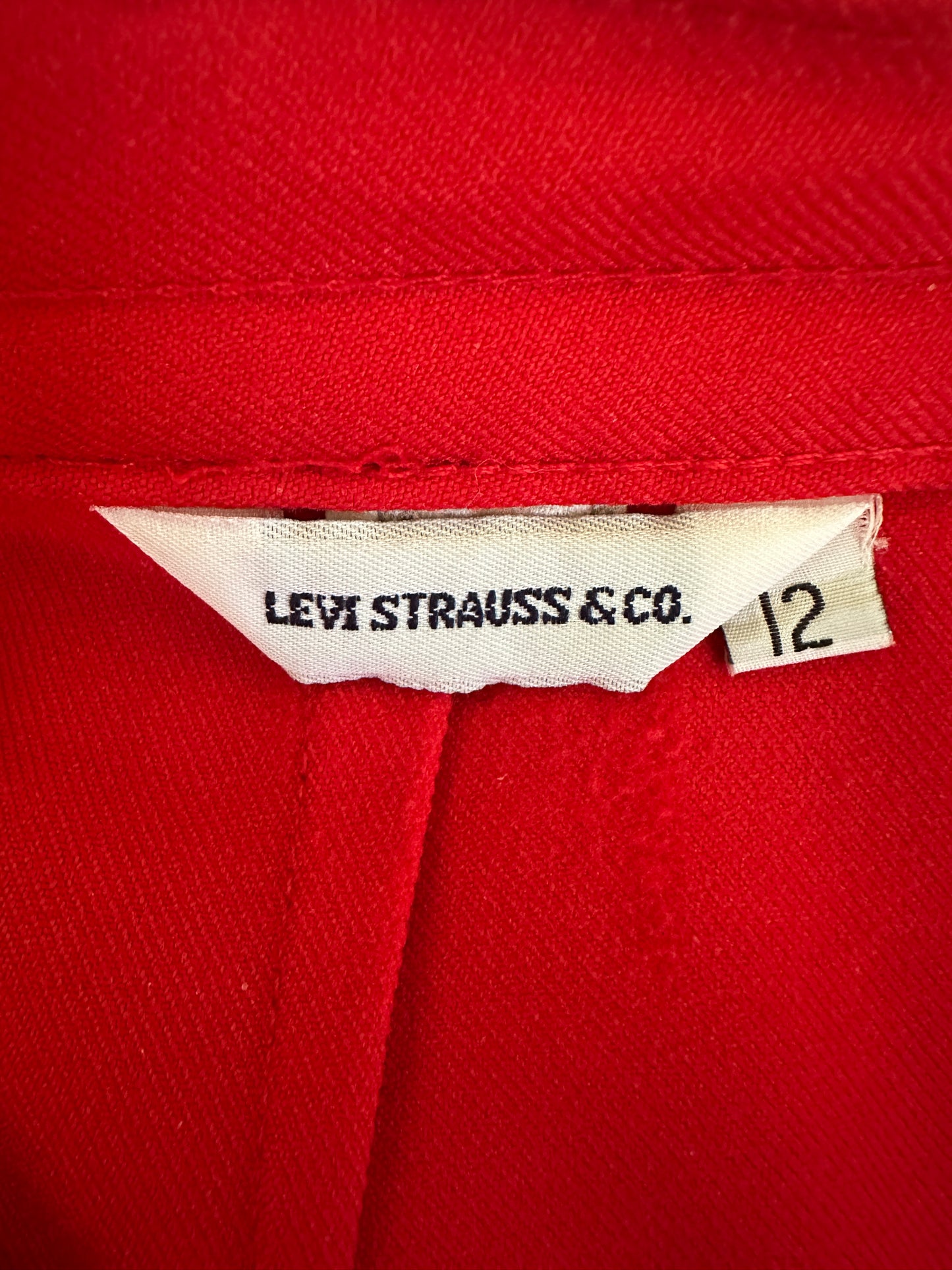 Levi's High Waisted Red Slacks