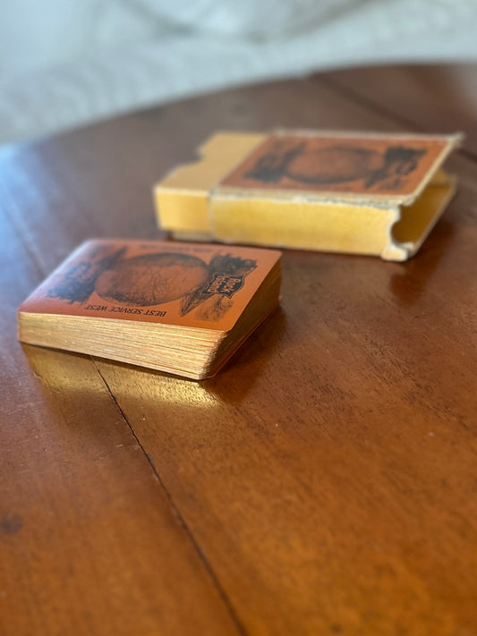 Rock Island Lines Gold Edged Souvenir Playing Cards