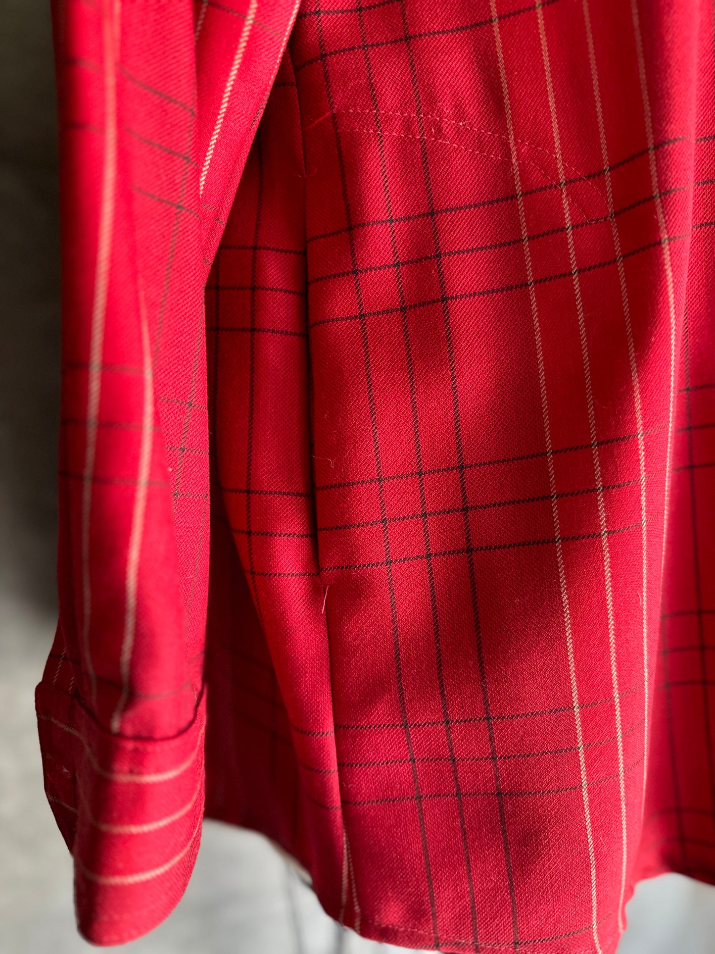 Lightweight Pendleton Red Plaid Button Up