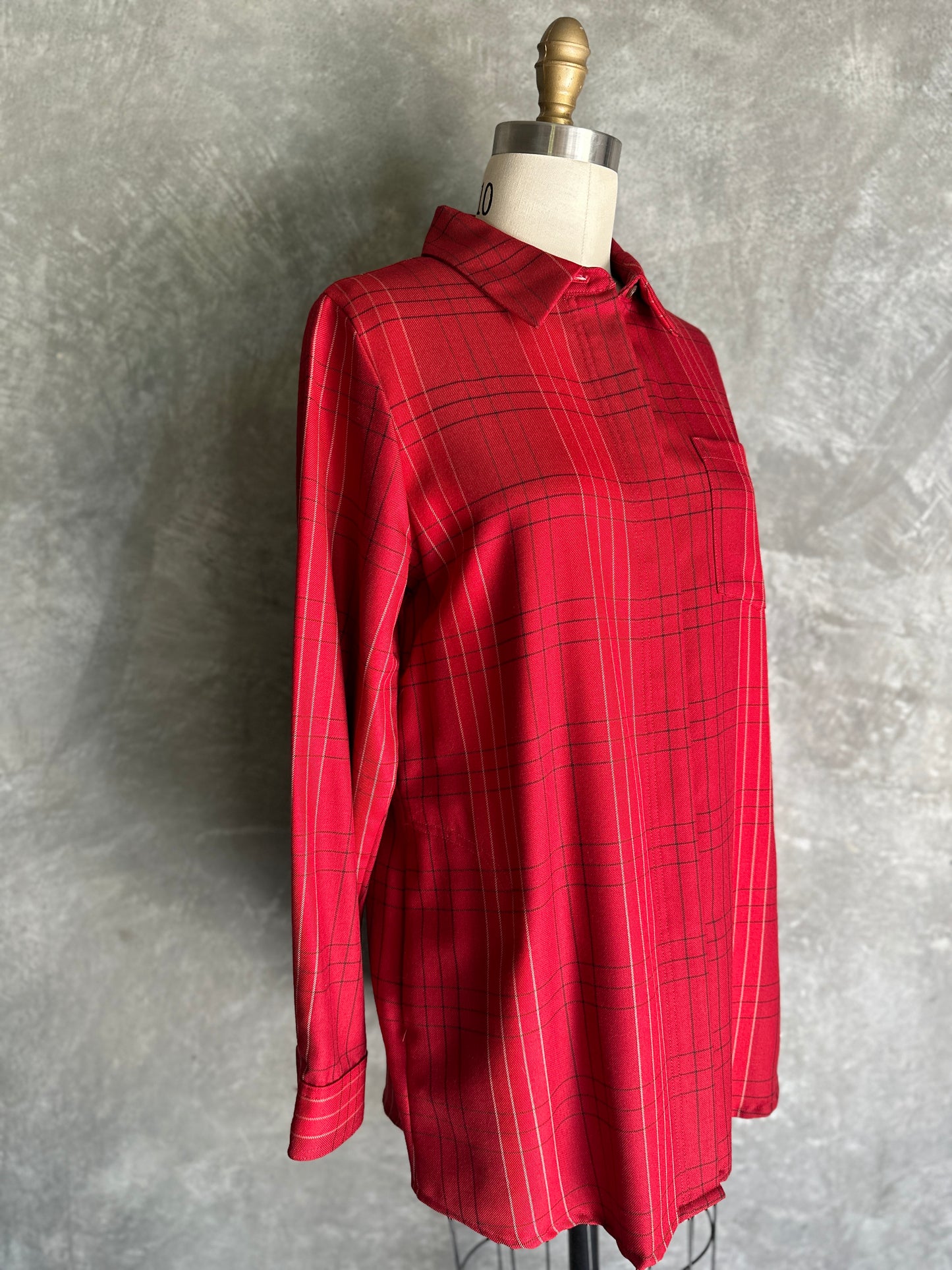 Lightweight Pendleton Red Plaid Button Up
