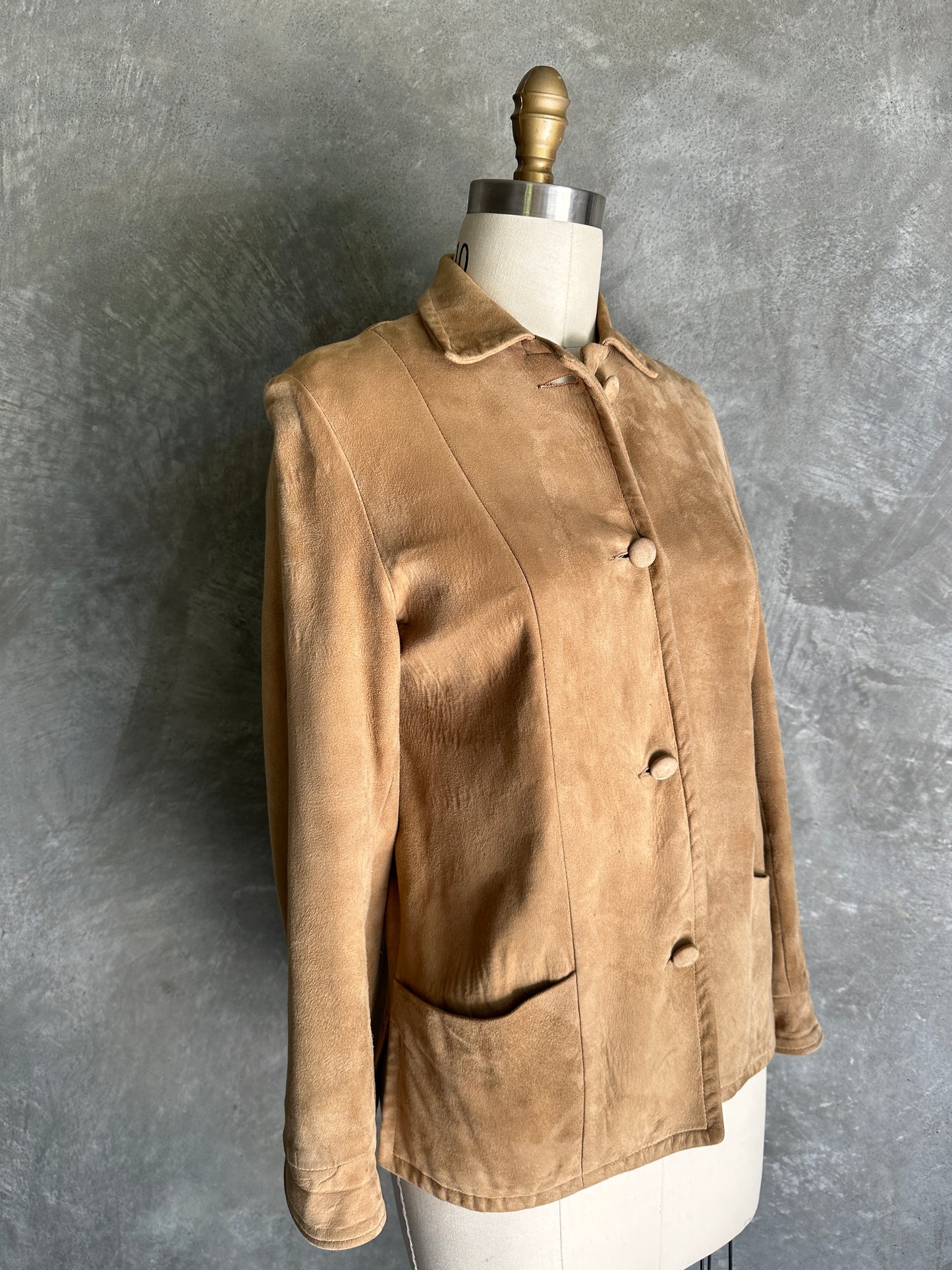 Suede Button Up