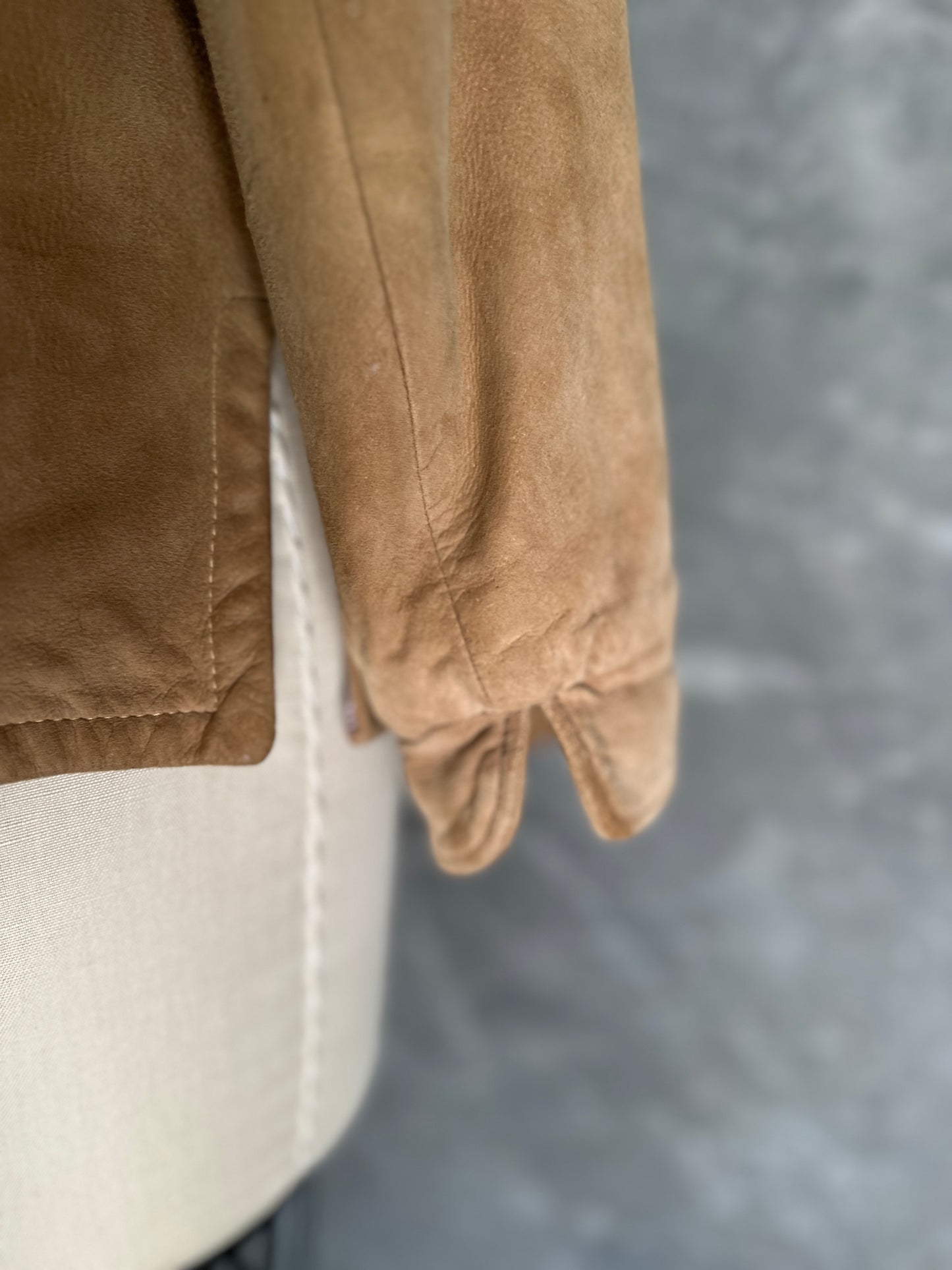 Suede Button Up