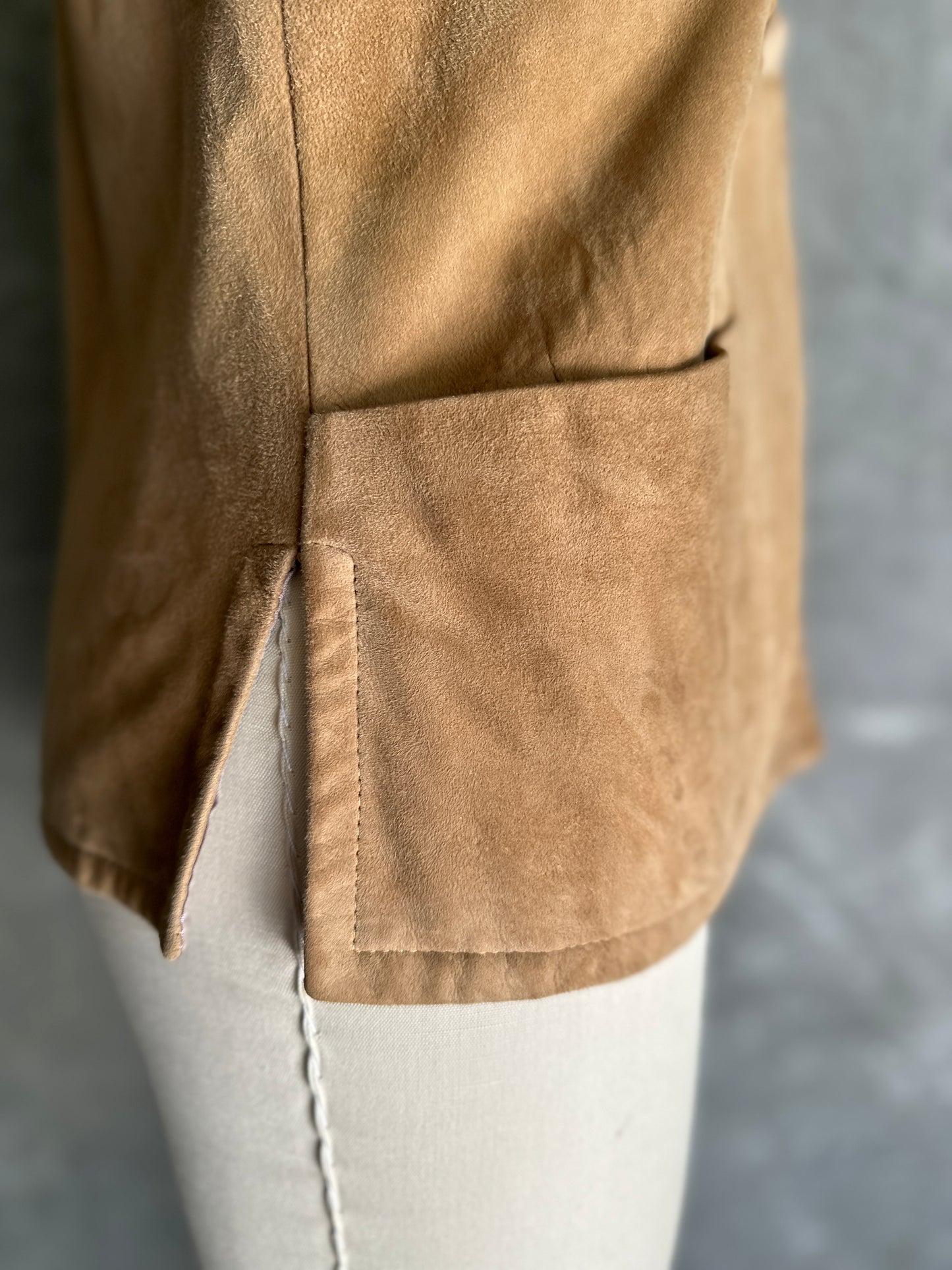 Suede Button Up