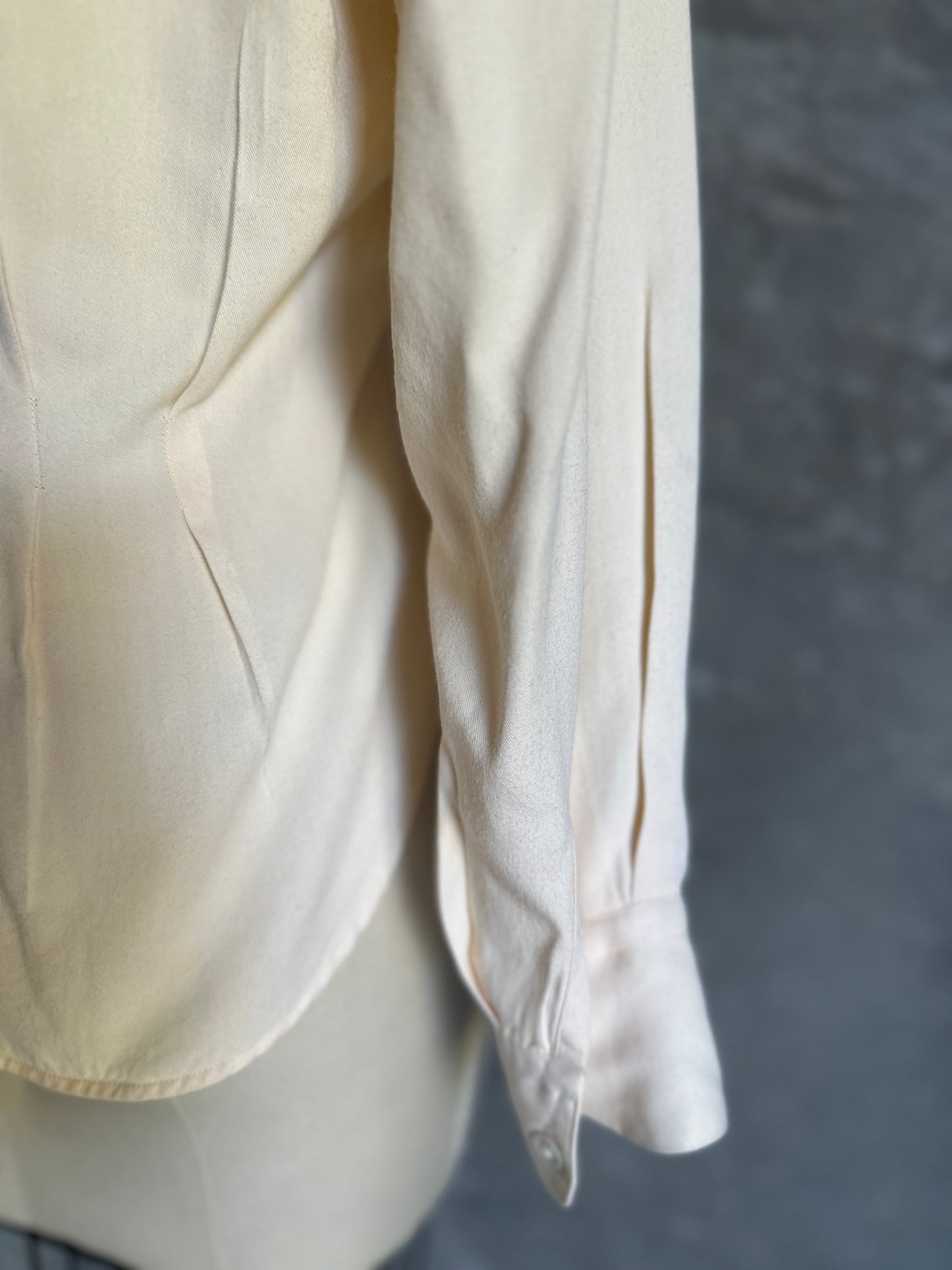 Ralph Lauren Cream Blouse with Horse Embroidery