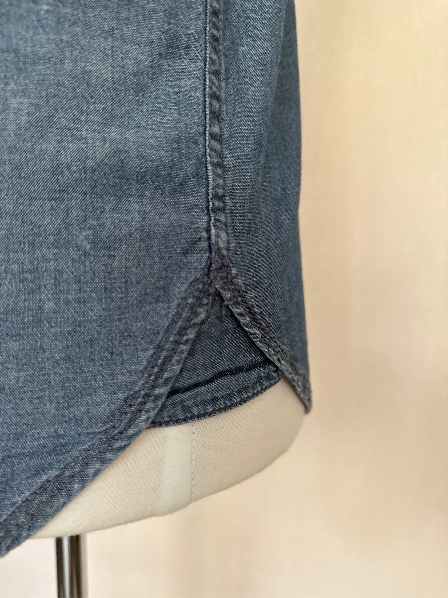 Arizona Jeans Denim Ikat Western Shirt