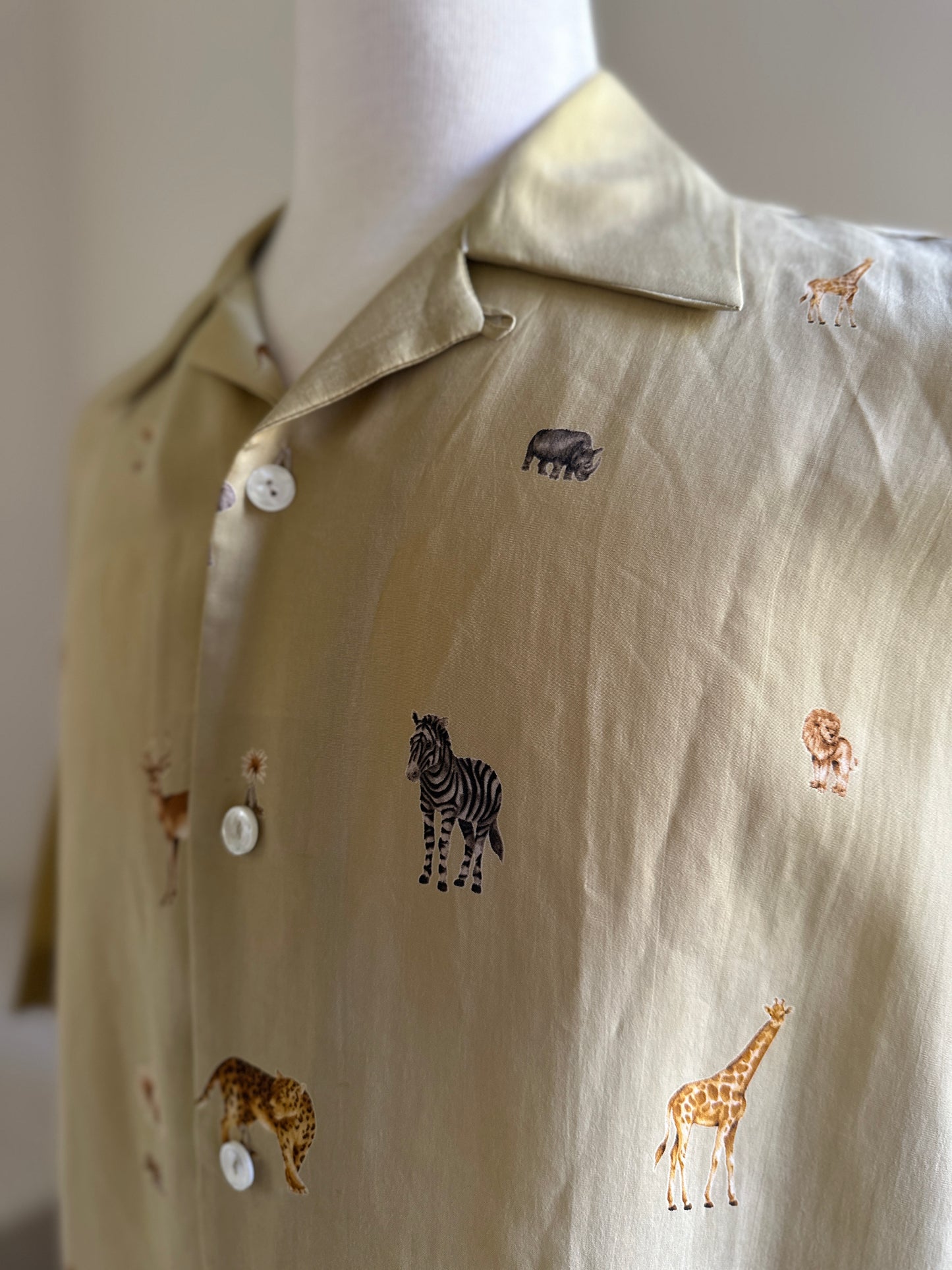 Butterscotch Short Sleeve Zoo Animals Shirt
