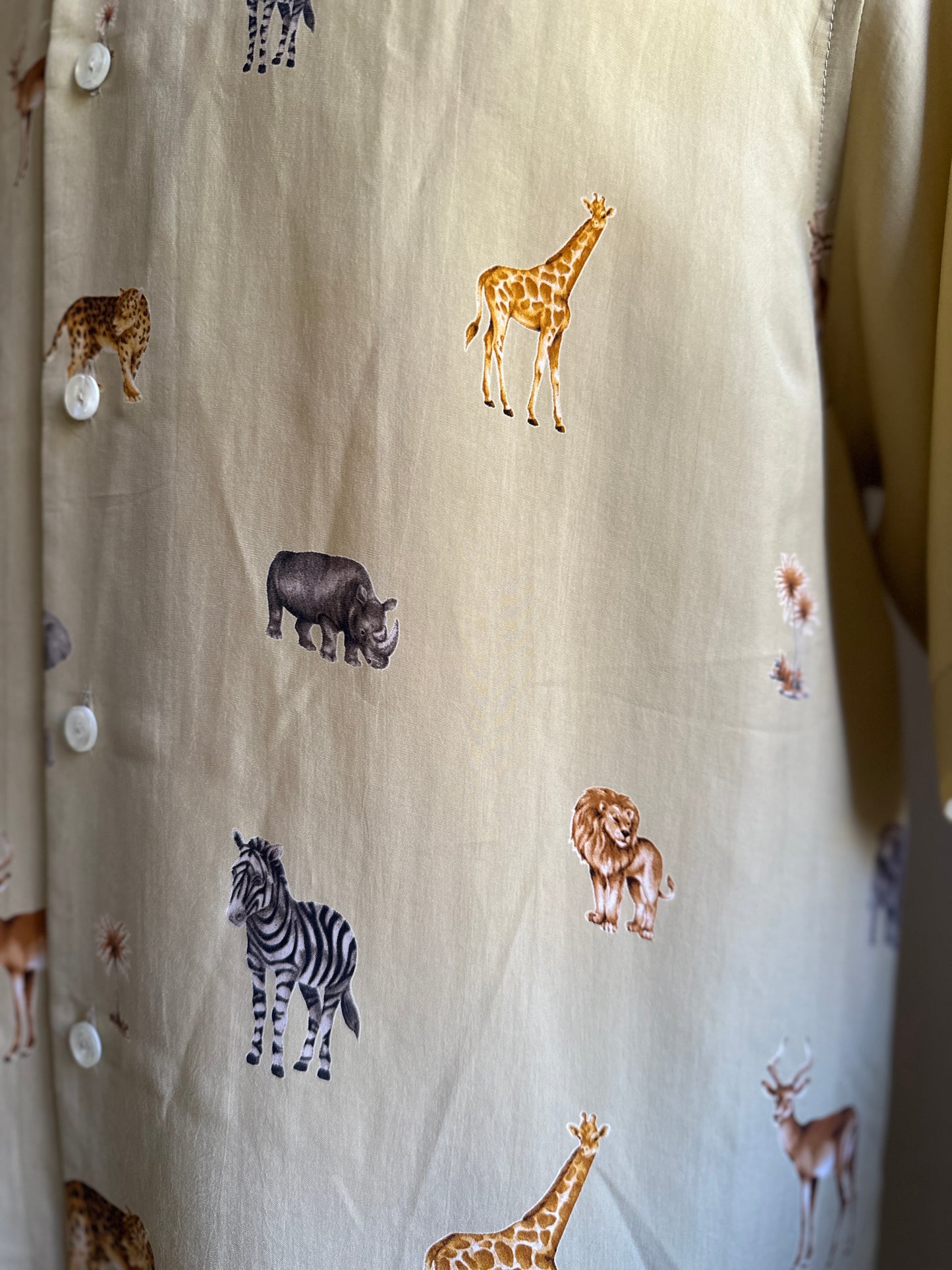Butterscotch Short Sleeve Zoo Animals Shirt