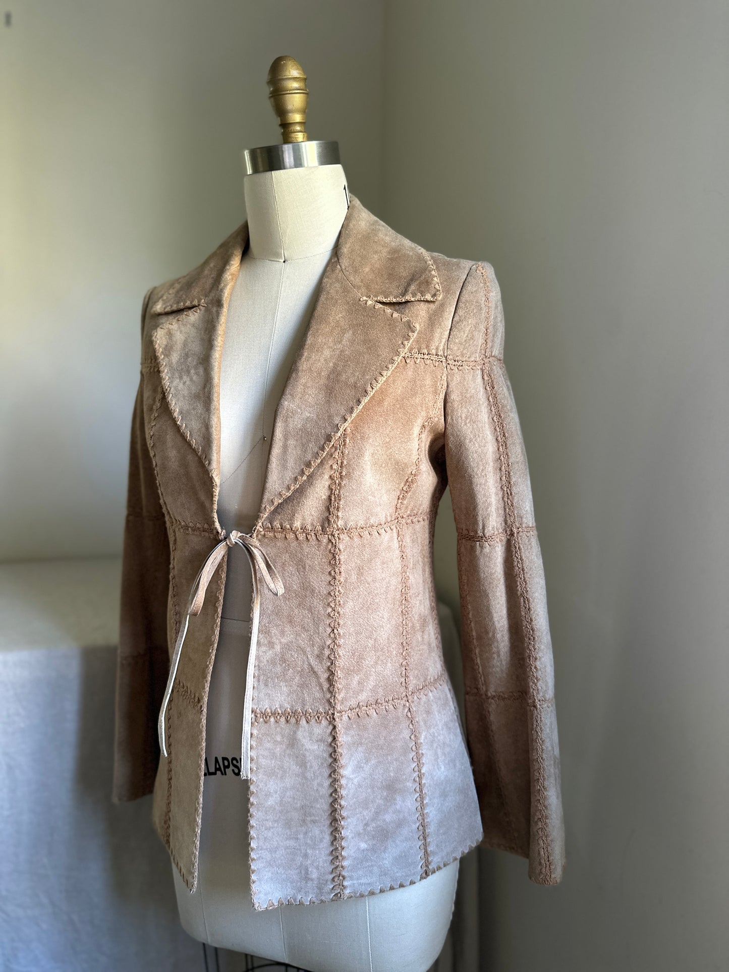 Michael Hoban Suede Patchwork Leather Jacket