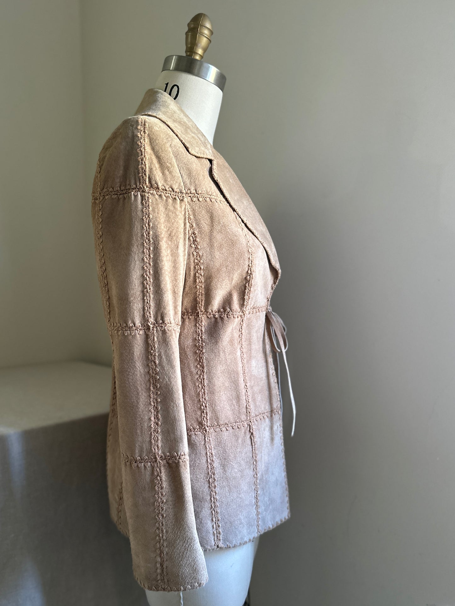 Michael Hoban Suede Patchwork Leather Jacket
