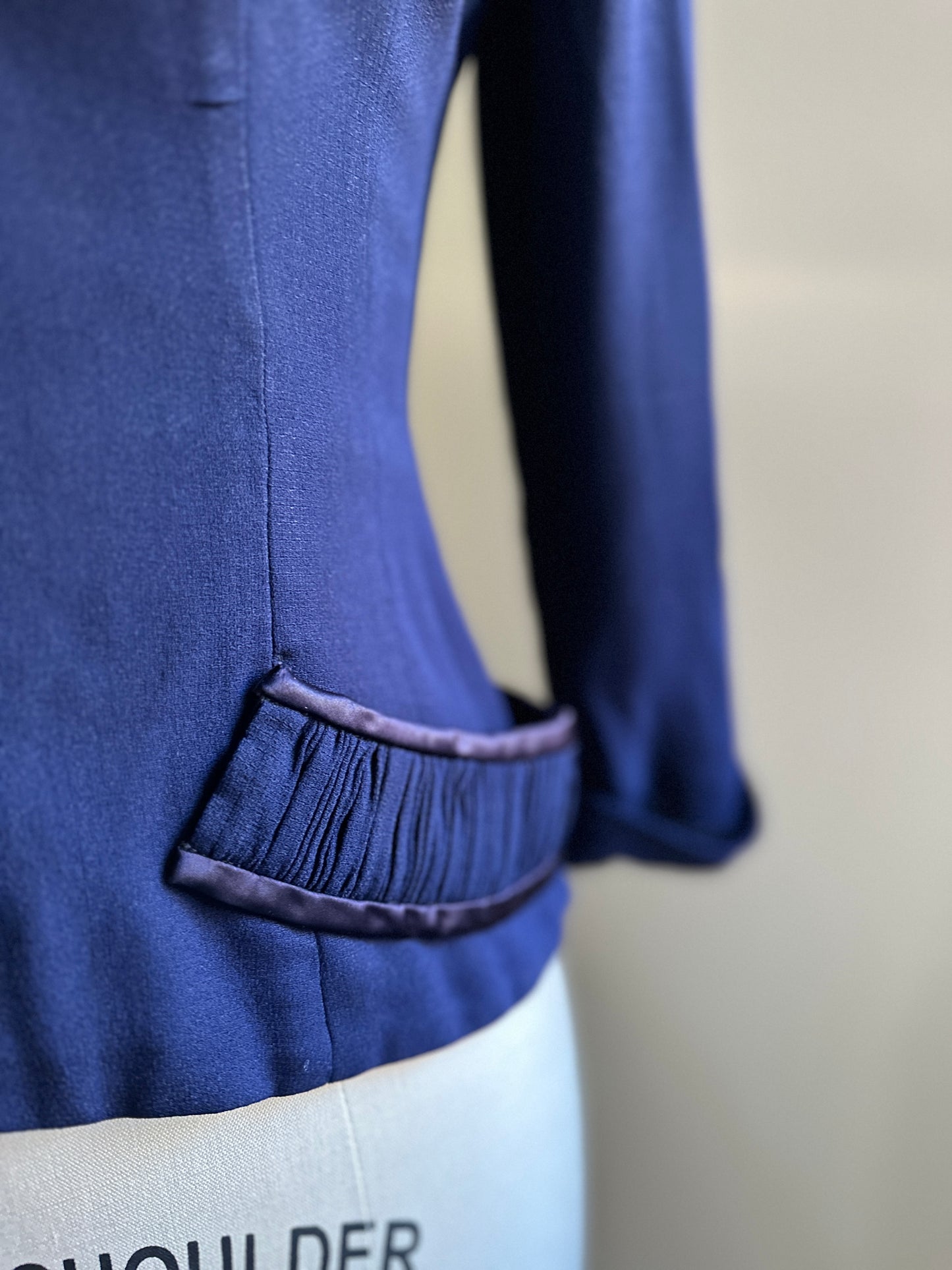 Navy Button Up Jacket