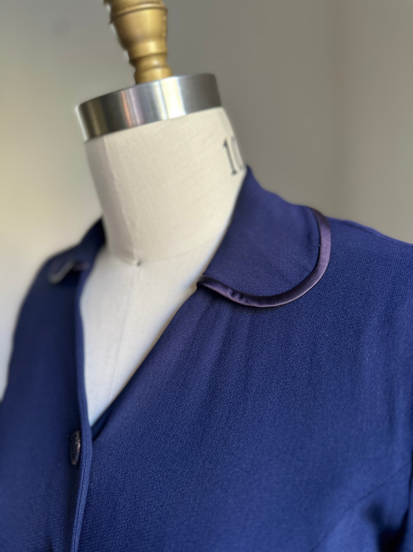 Navy Button Up Jacket