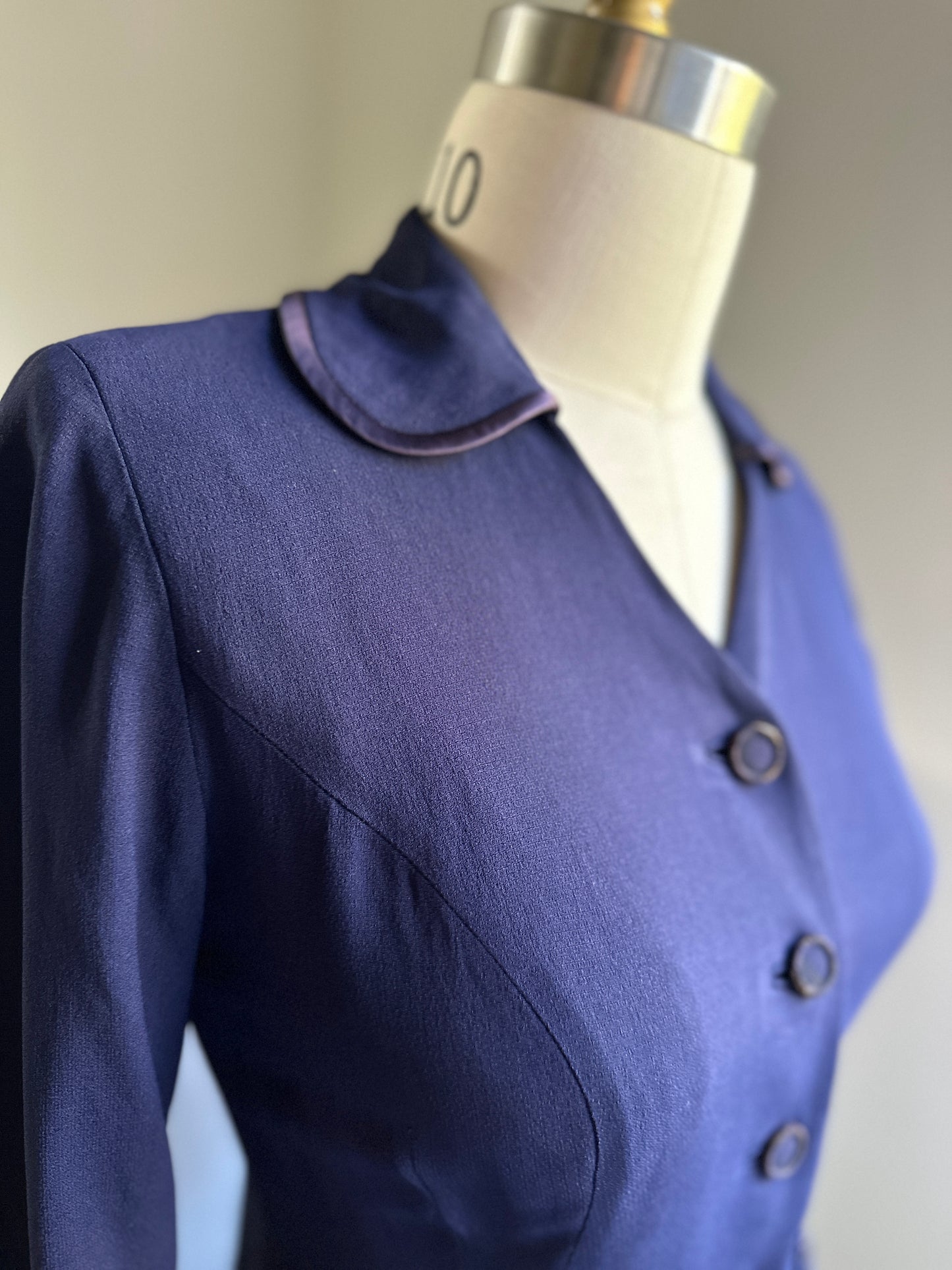 Navy Button Up Jacket