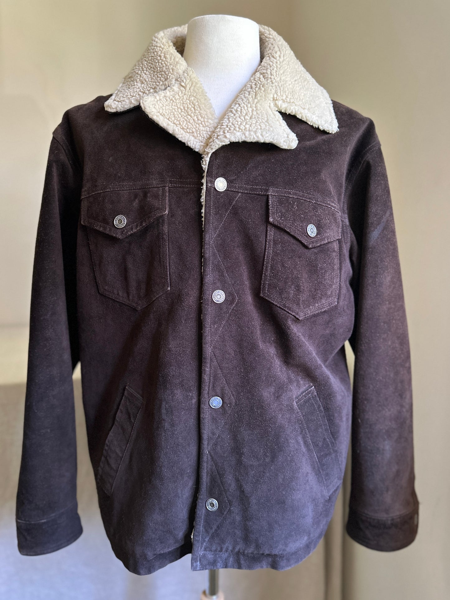 Chocolate Brown Sherpa Leather