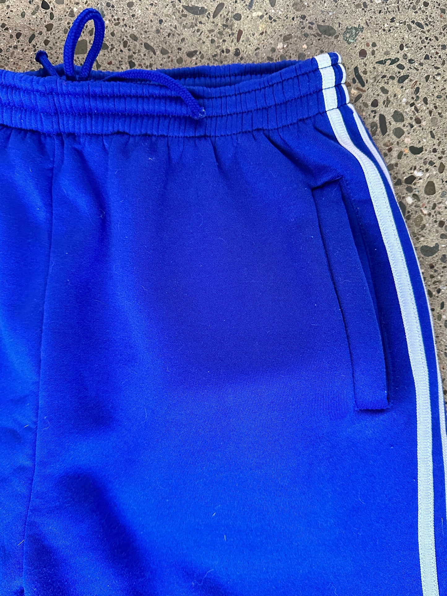 Royal Blue and White Stripes Sweatpants