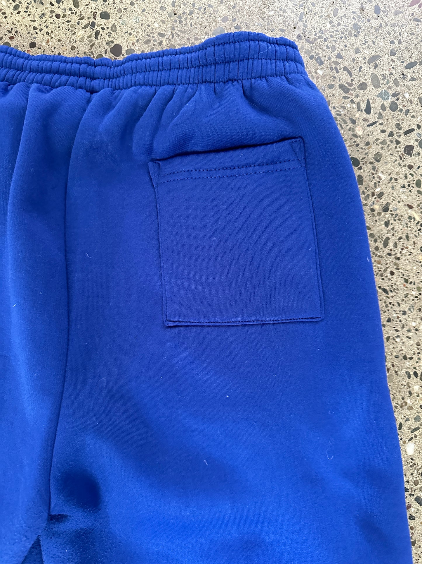 Royal Blue and White Stripes Sweatpants