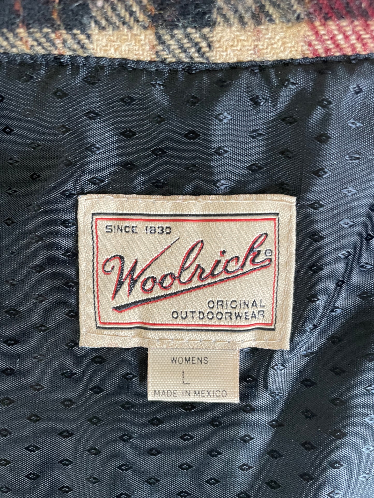 Woolrich Wool Plaid Zip-Up Vest