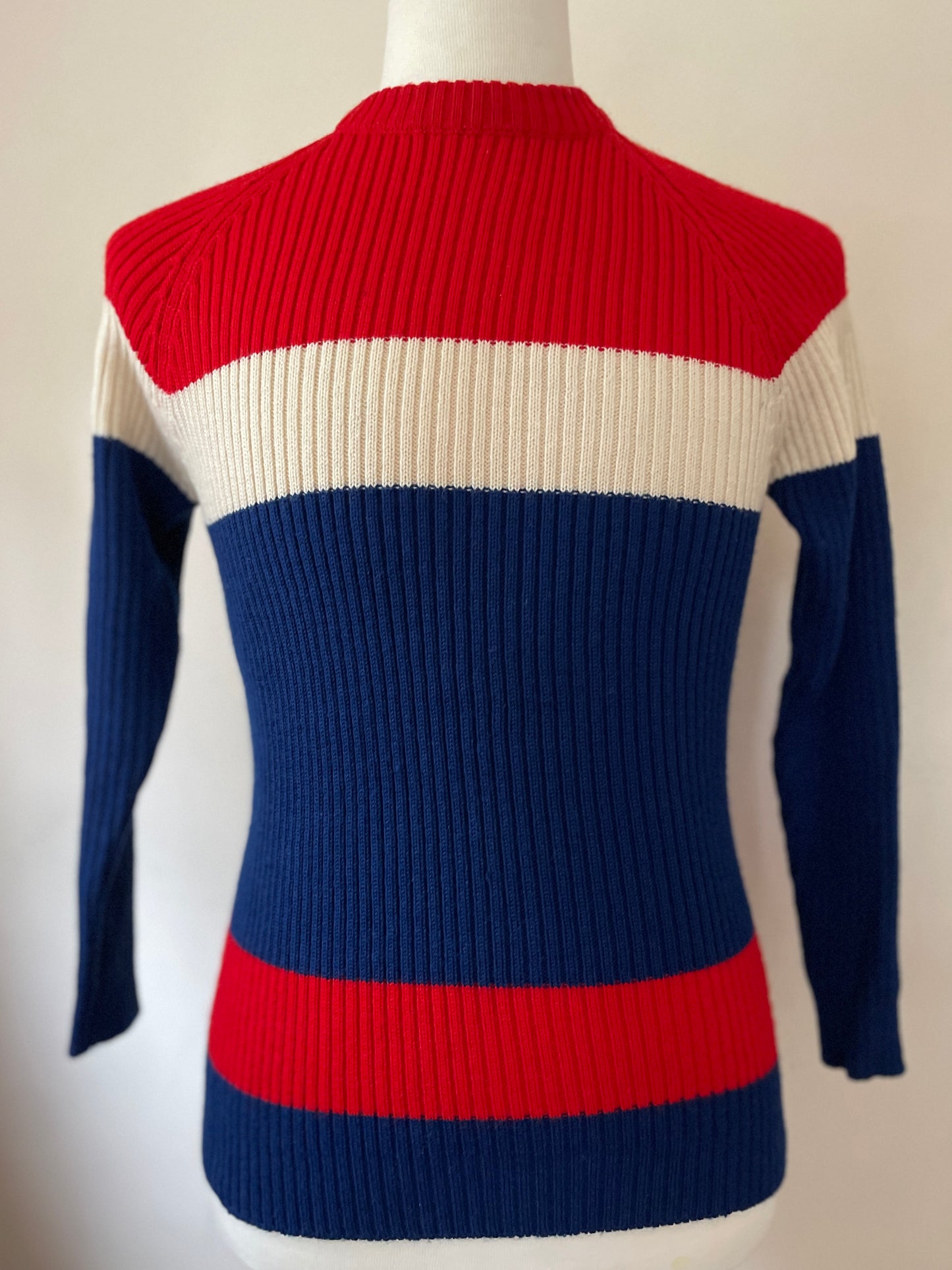 Sears Tri-Couleur Wool Ski Sweater