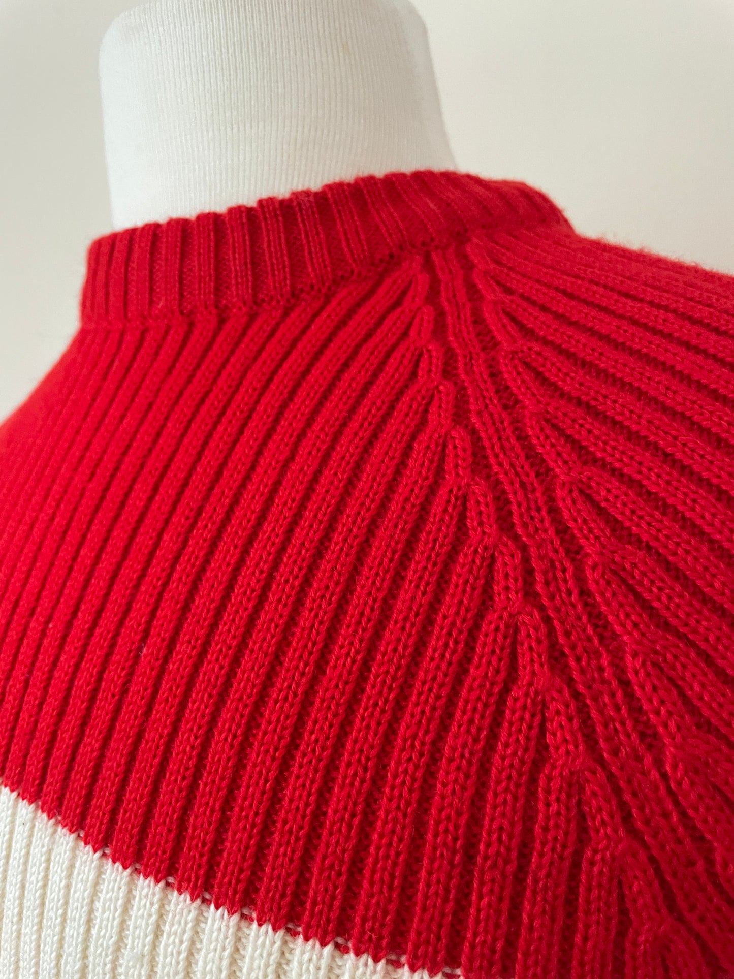 Sears Tri-Couleur Wool Ski Sweater