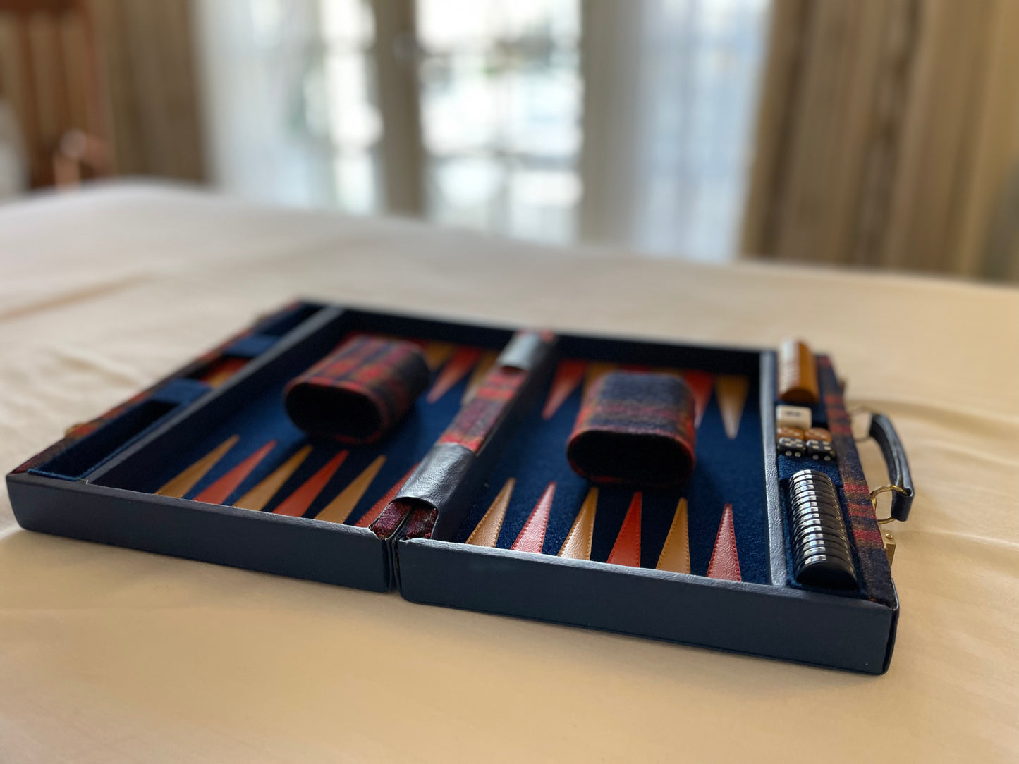 Ultimate Aries of Beverly Hills Travel Backgammon Set
