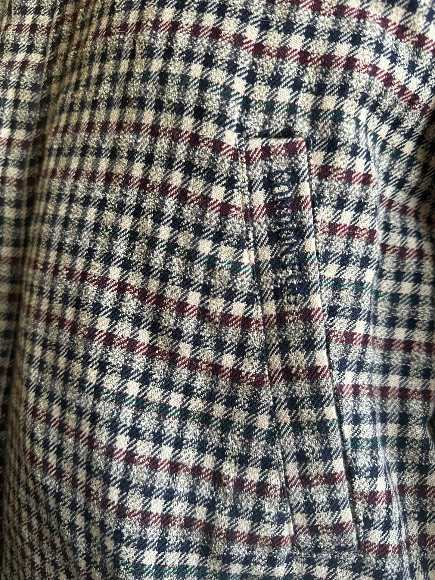 London Fog Plaid Bomber Jacket