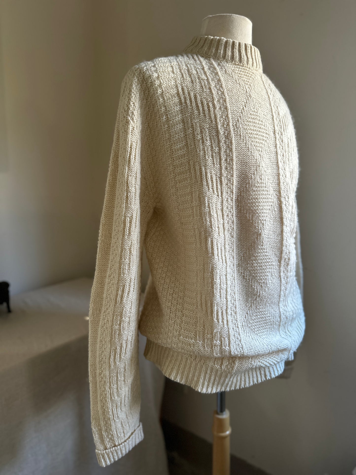 Sport King Cream Wool Sweater