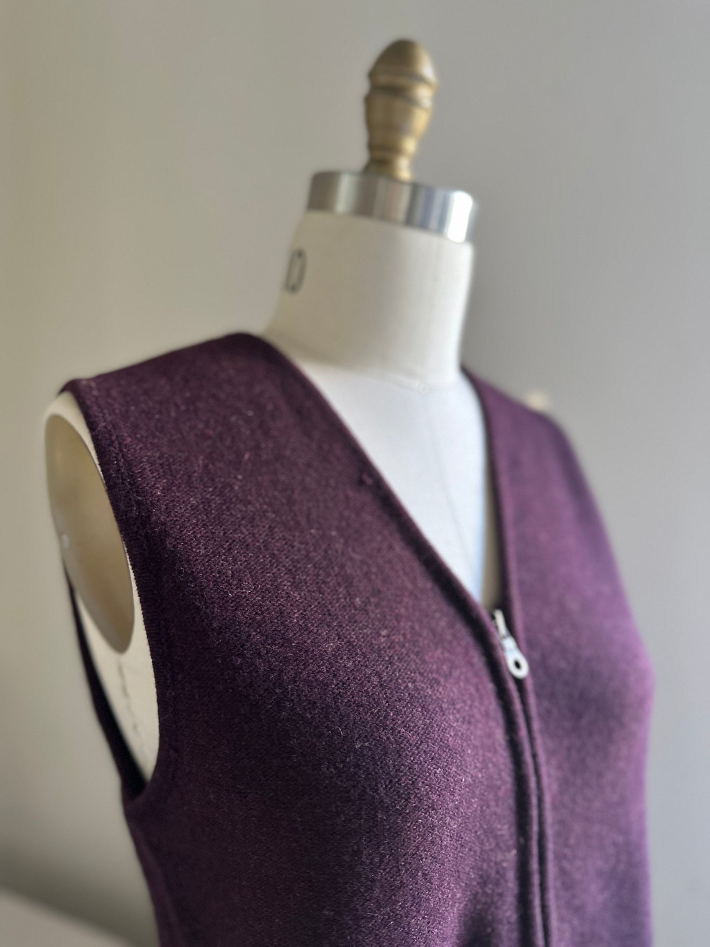 Studio 121 Dark Chocolate Brown Zip-Up Vest